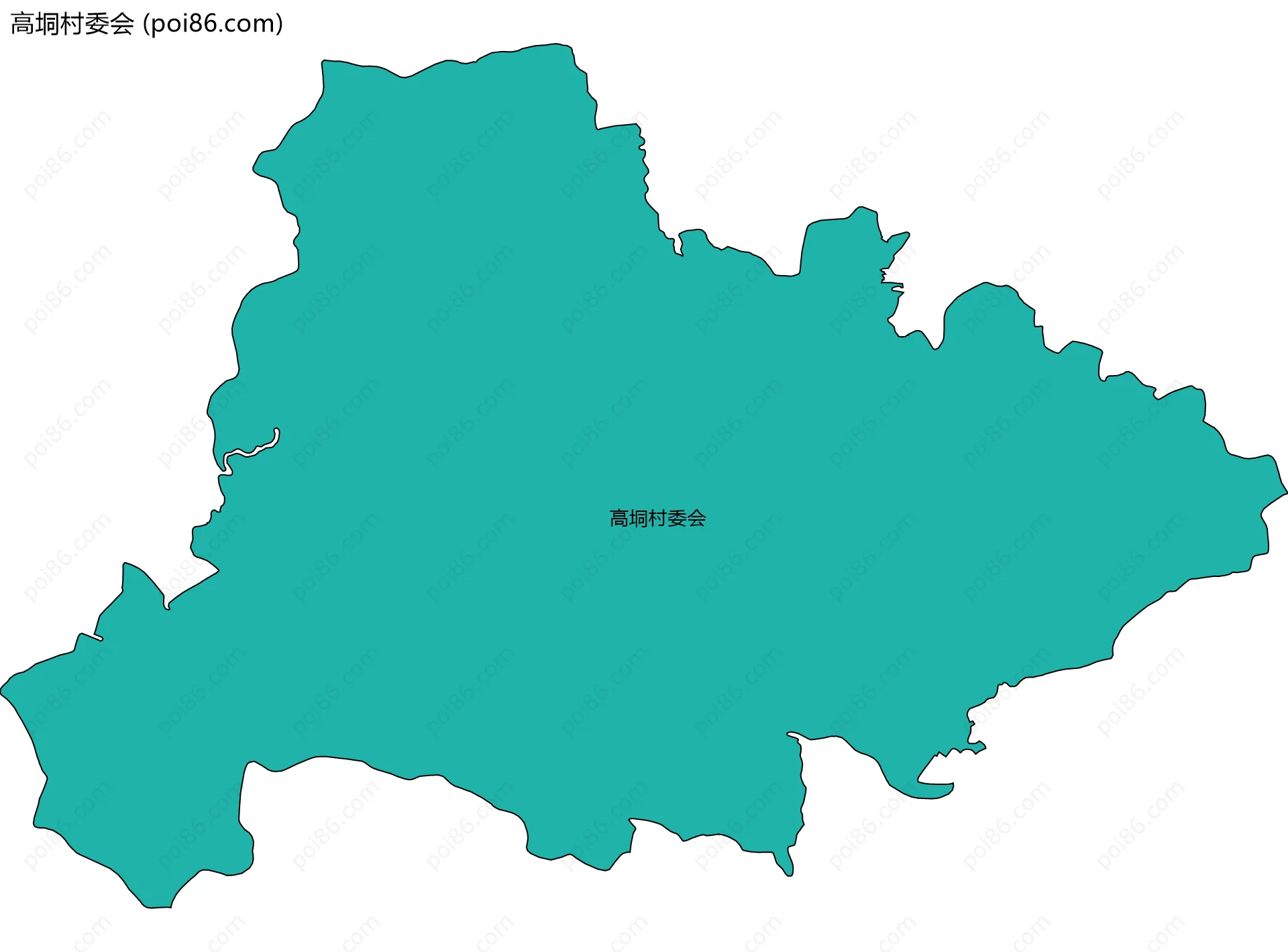 高垌村委会边界地图