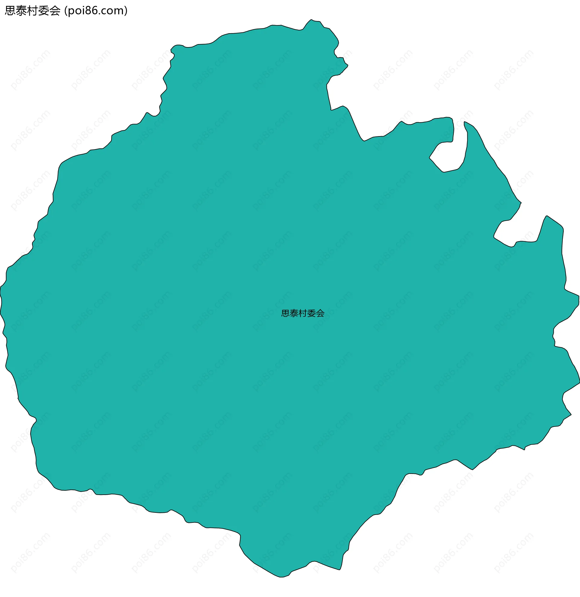 思泰村委会边界地图