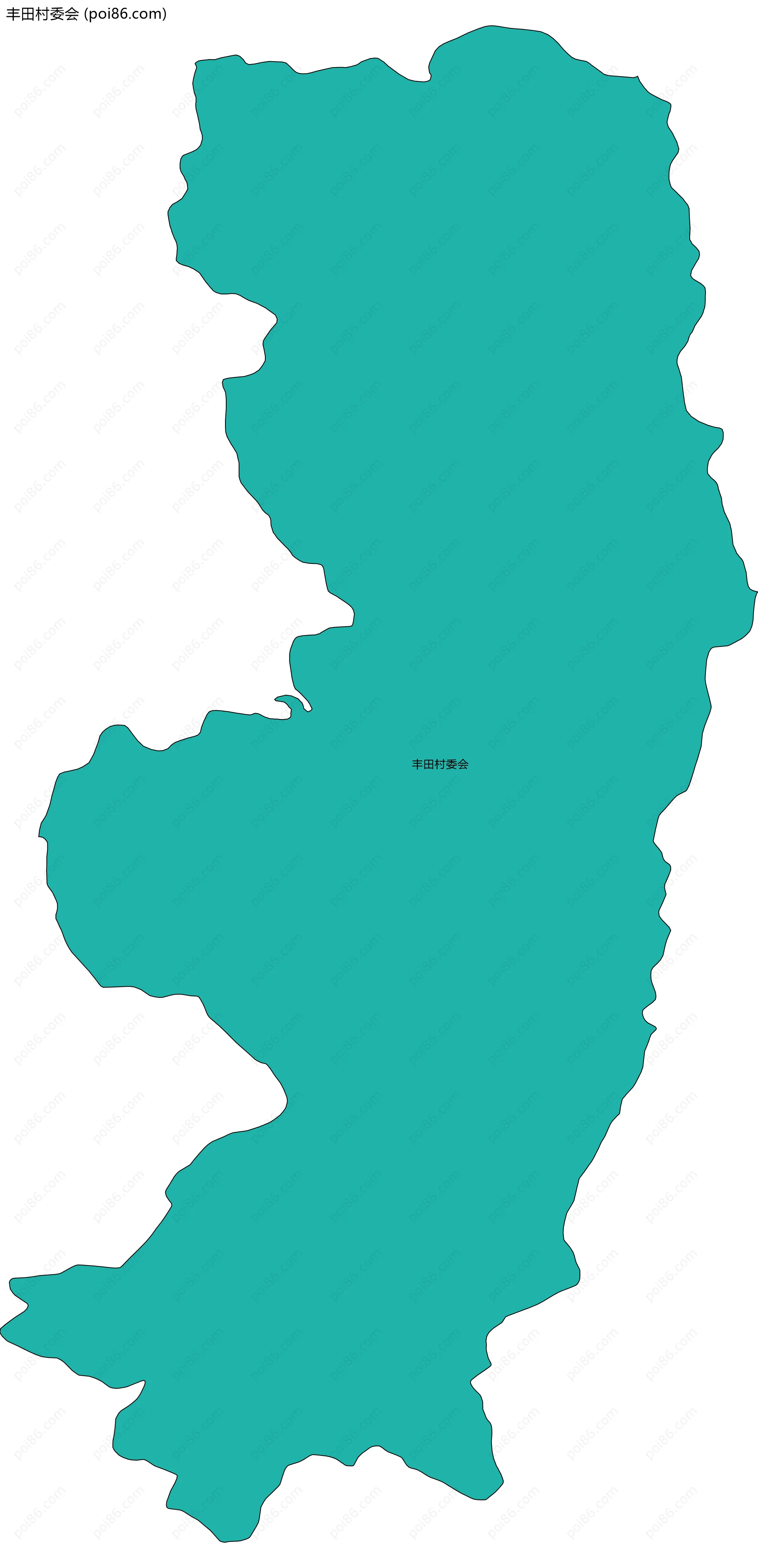 丰田村委会边界地图