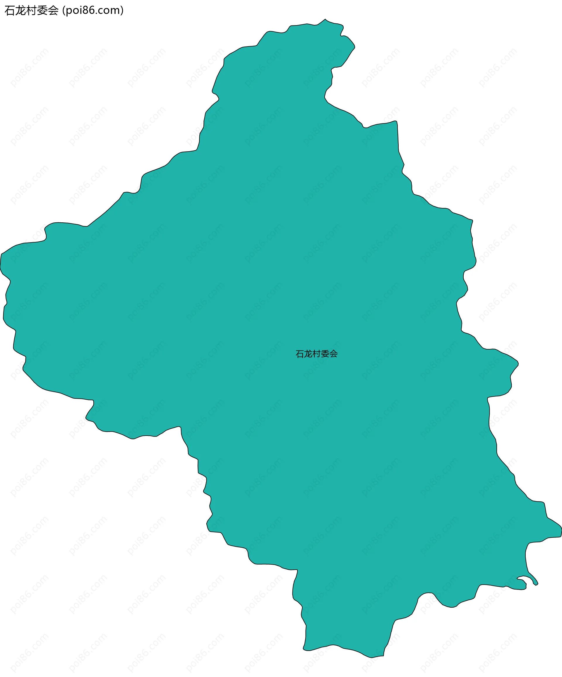 石龙村委会边界地图