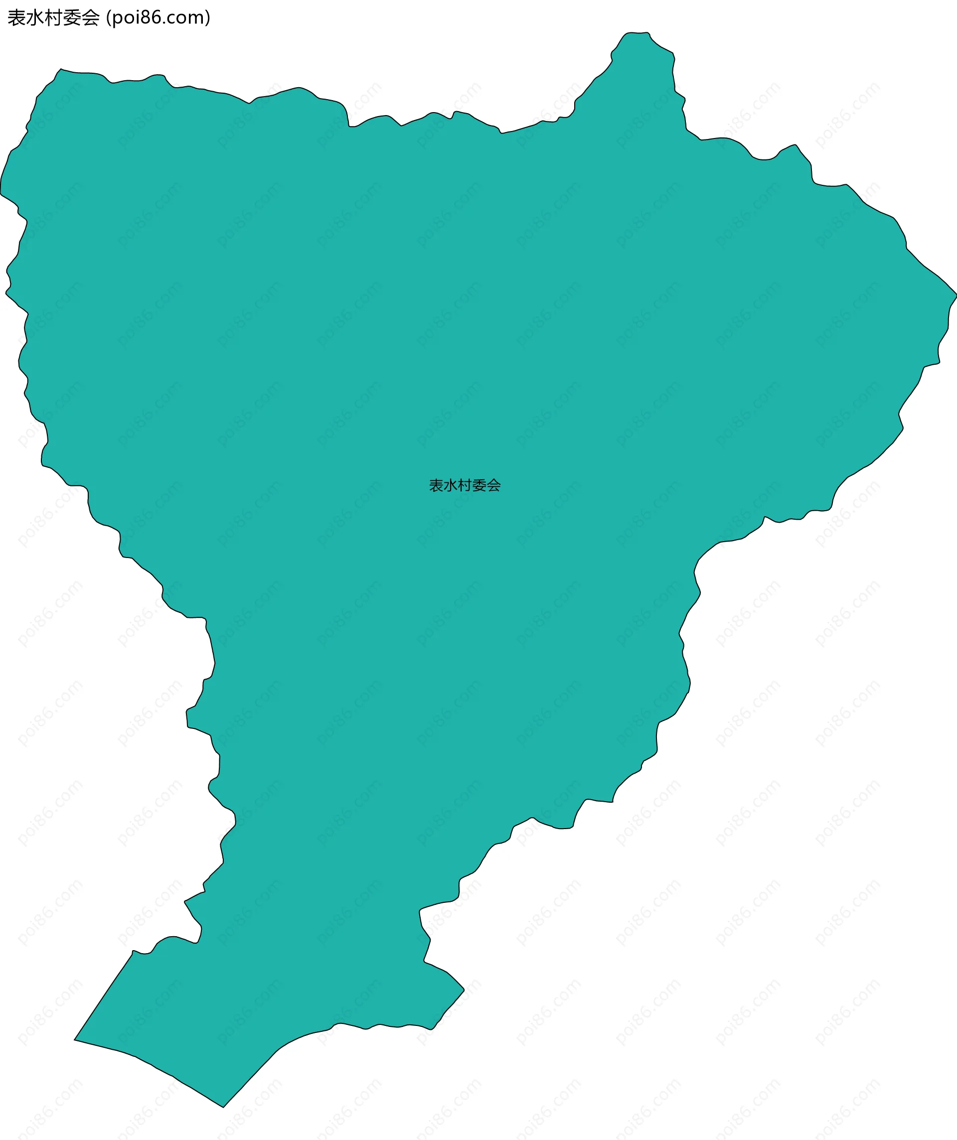 表水村委会边界地图