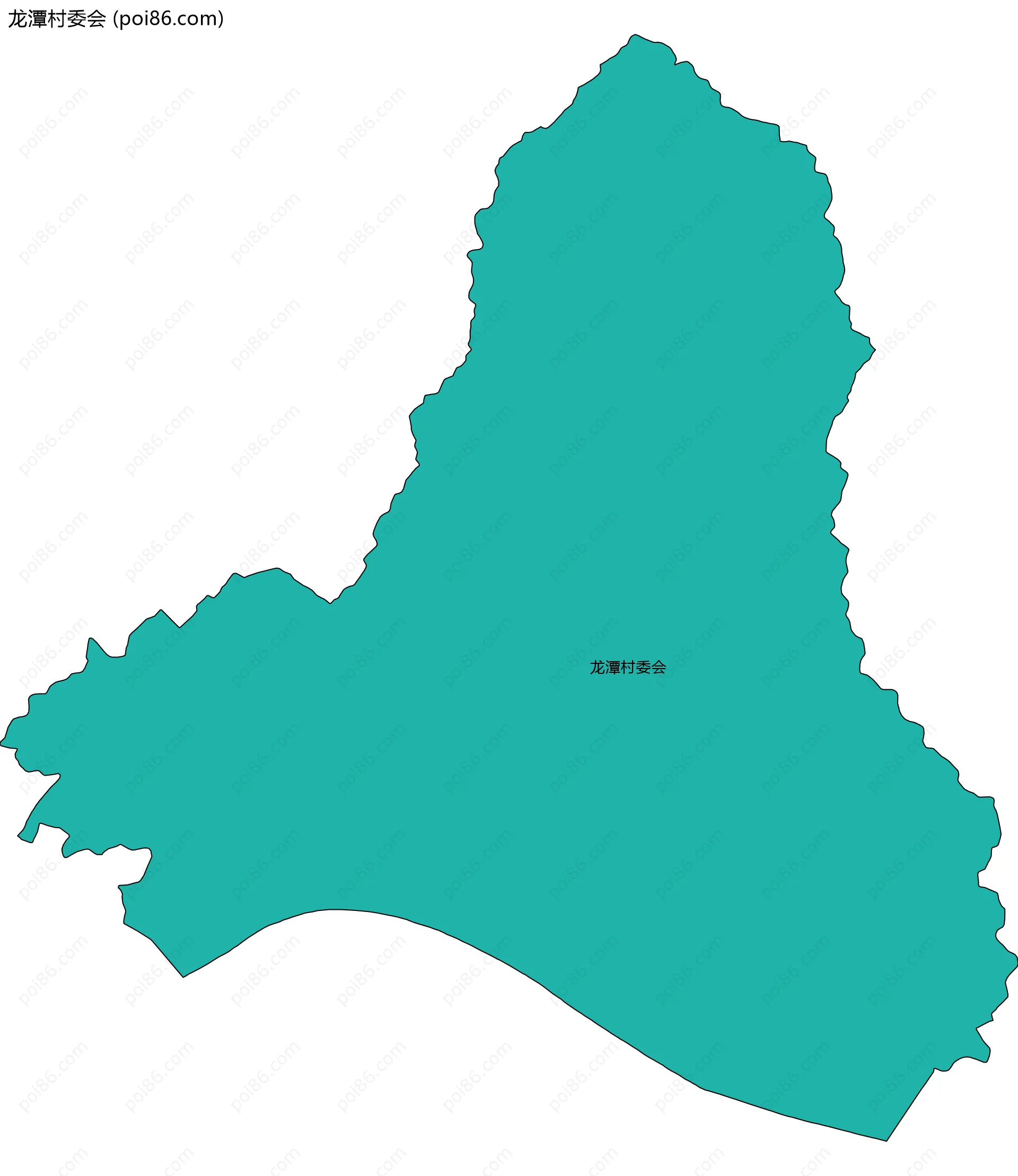 龙潭村委会边界地图