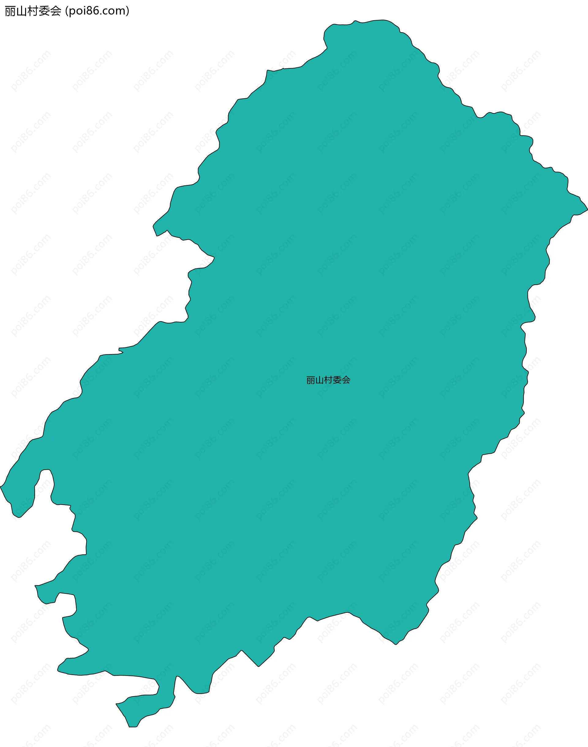 丽山村委会边界地图