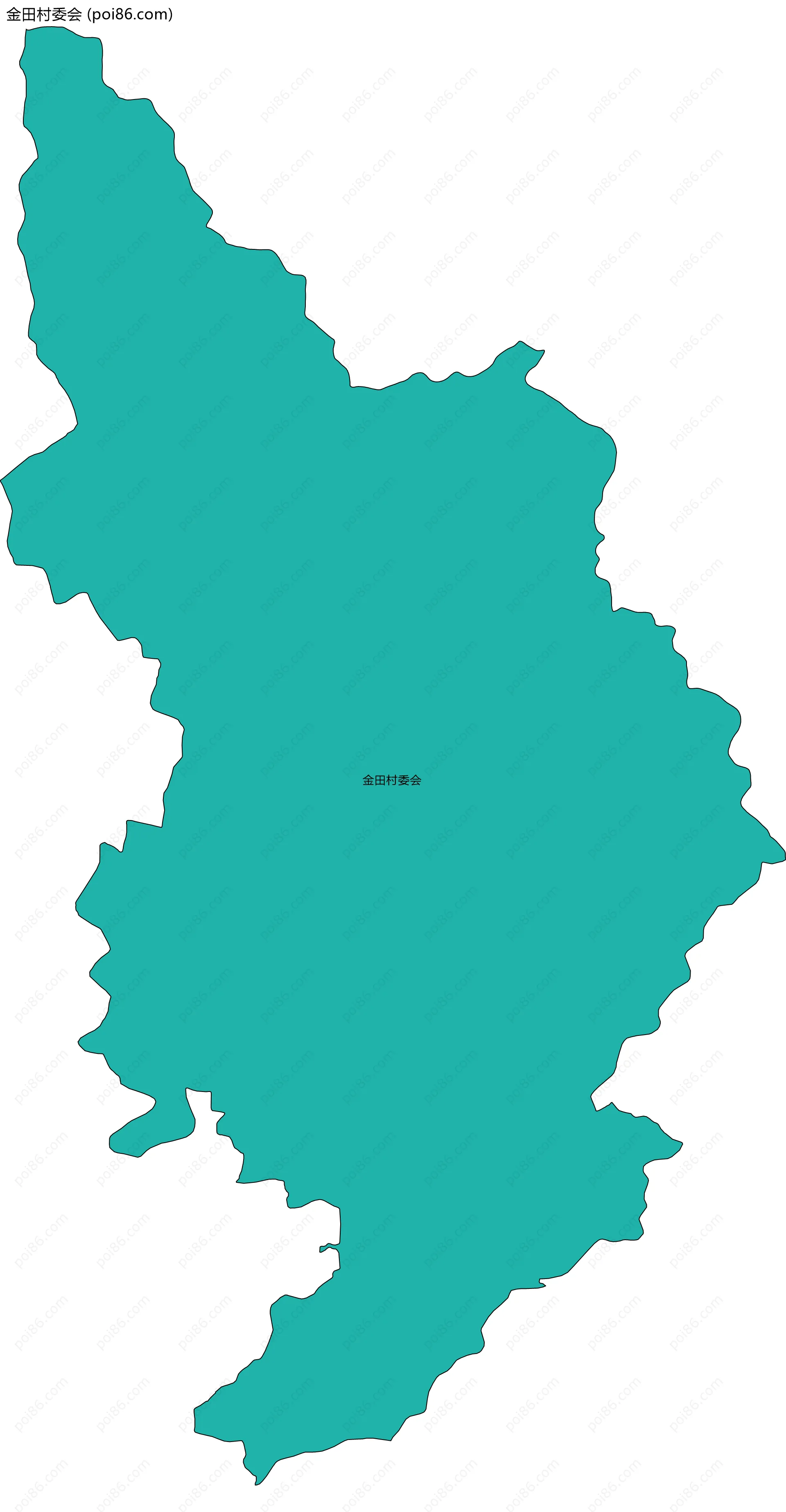 金田村委会边界地图