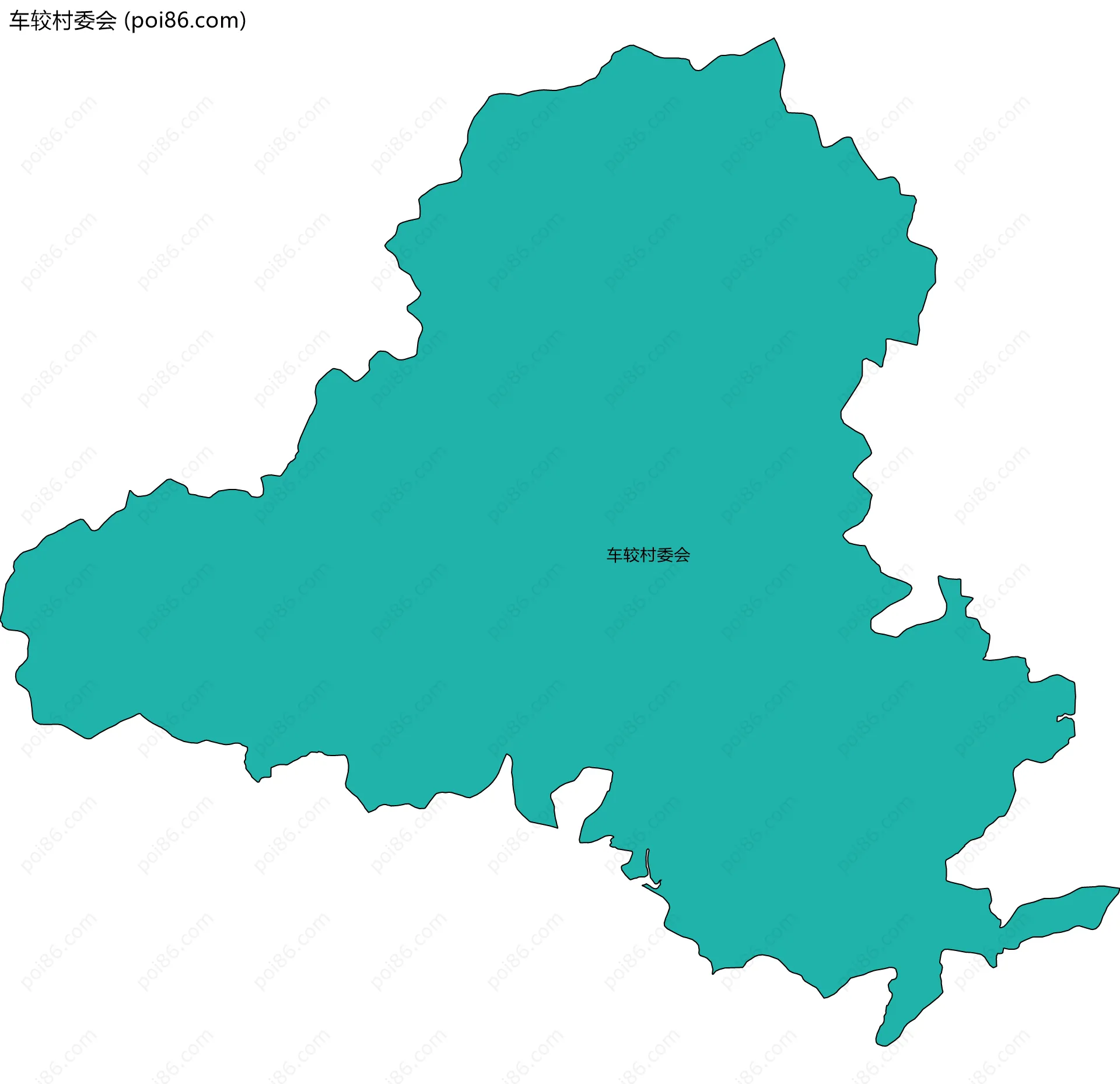 车较村委会边界地图