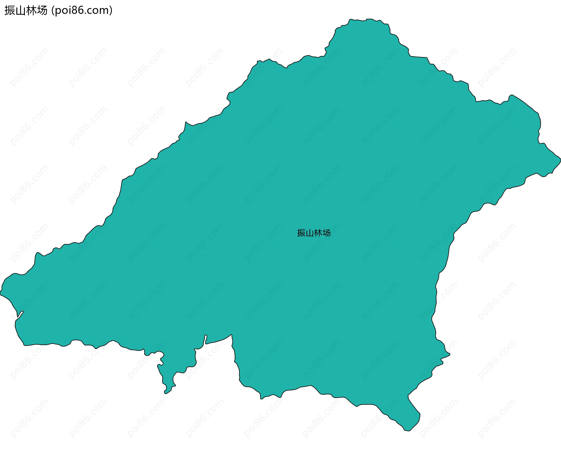 振山林场边界地图