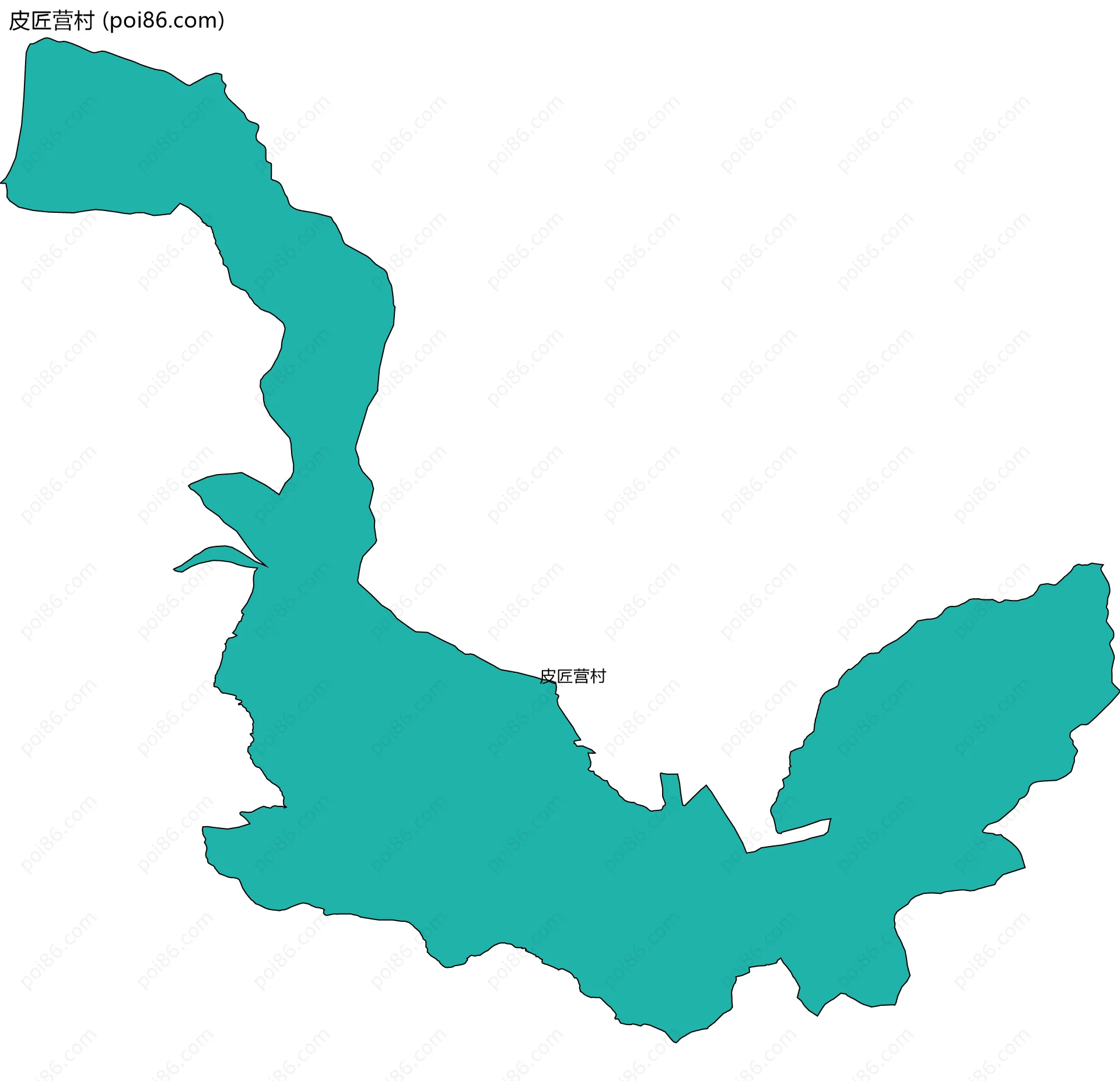 皮匠营村边界地图