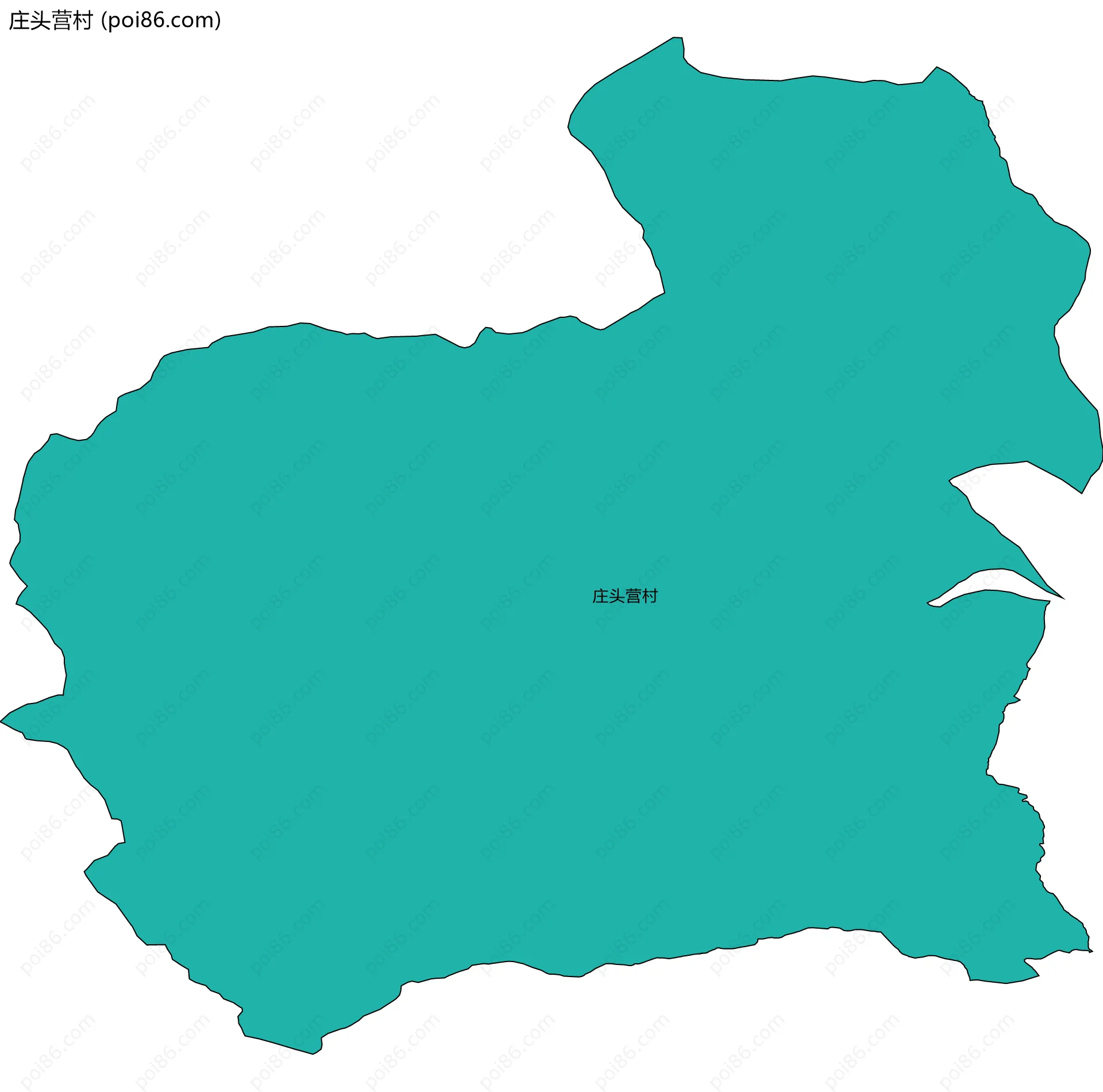 庄头营村边界地图