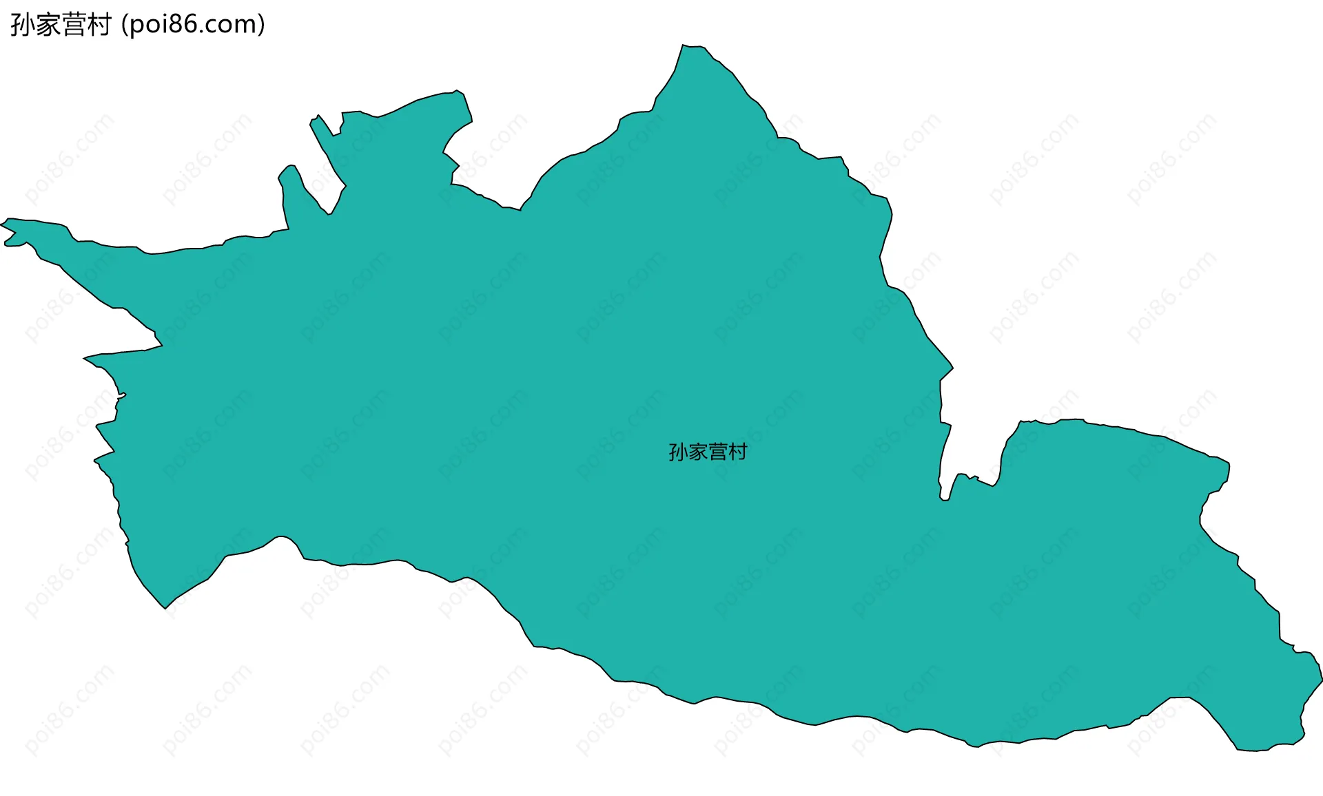 孙家营村边界地图