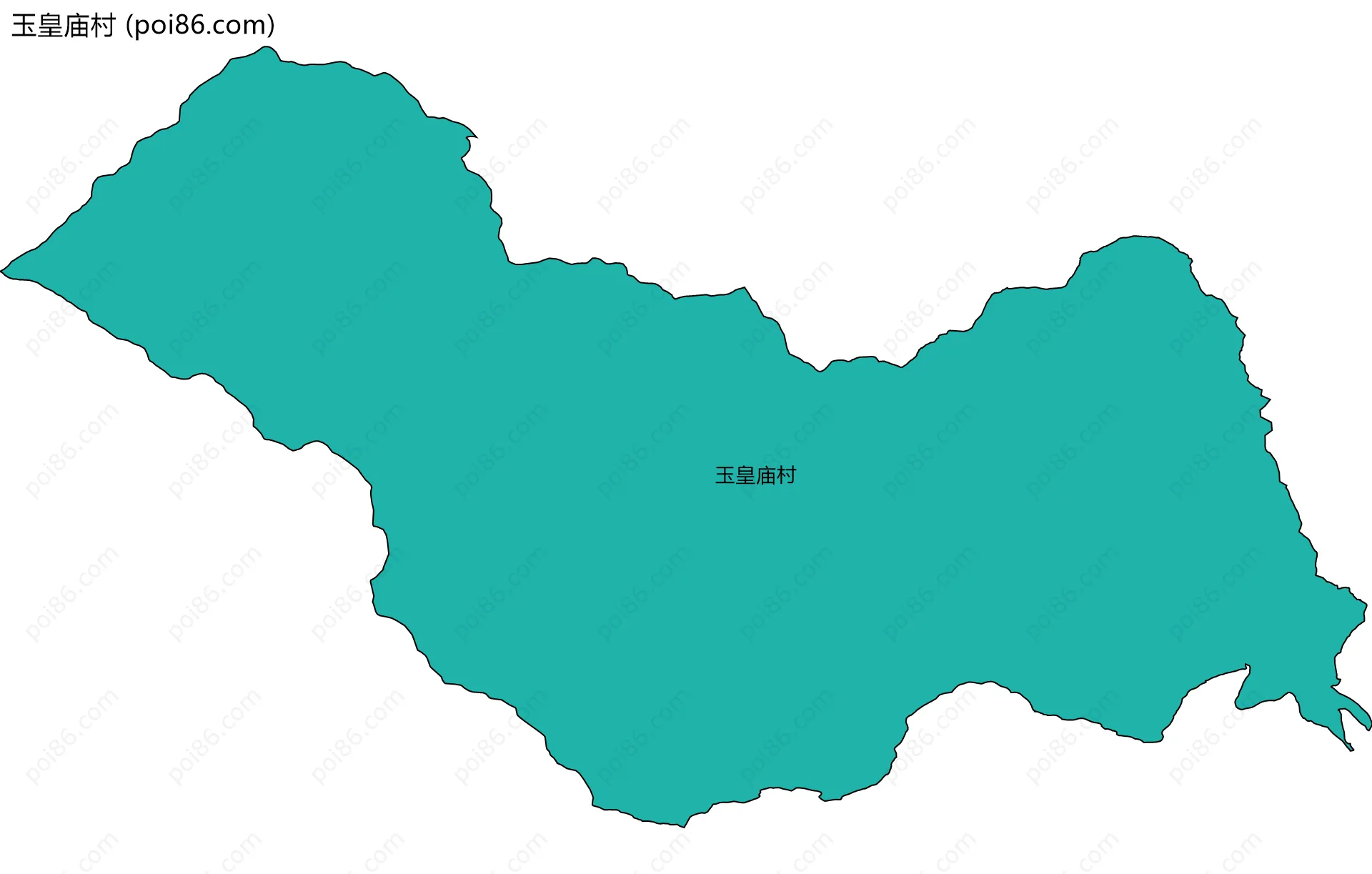玉皇庙村边界地图