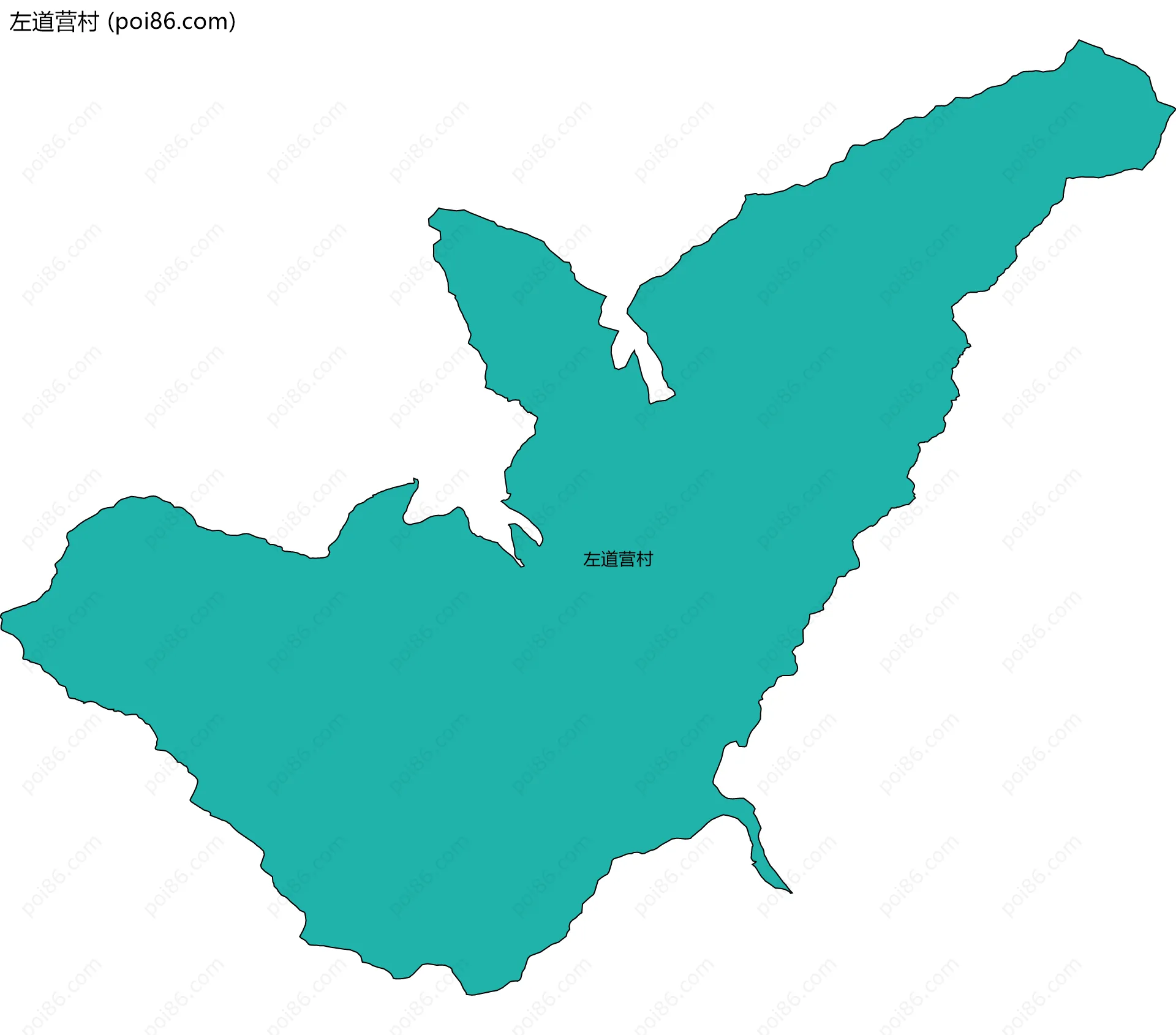 左道营村边界地图