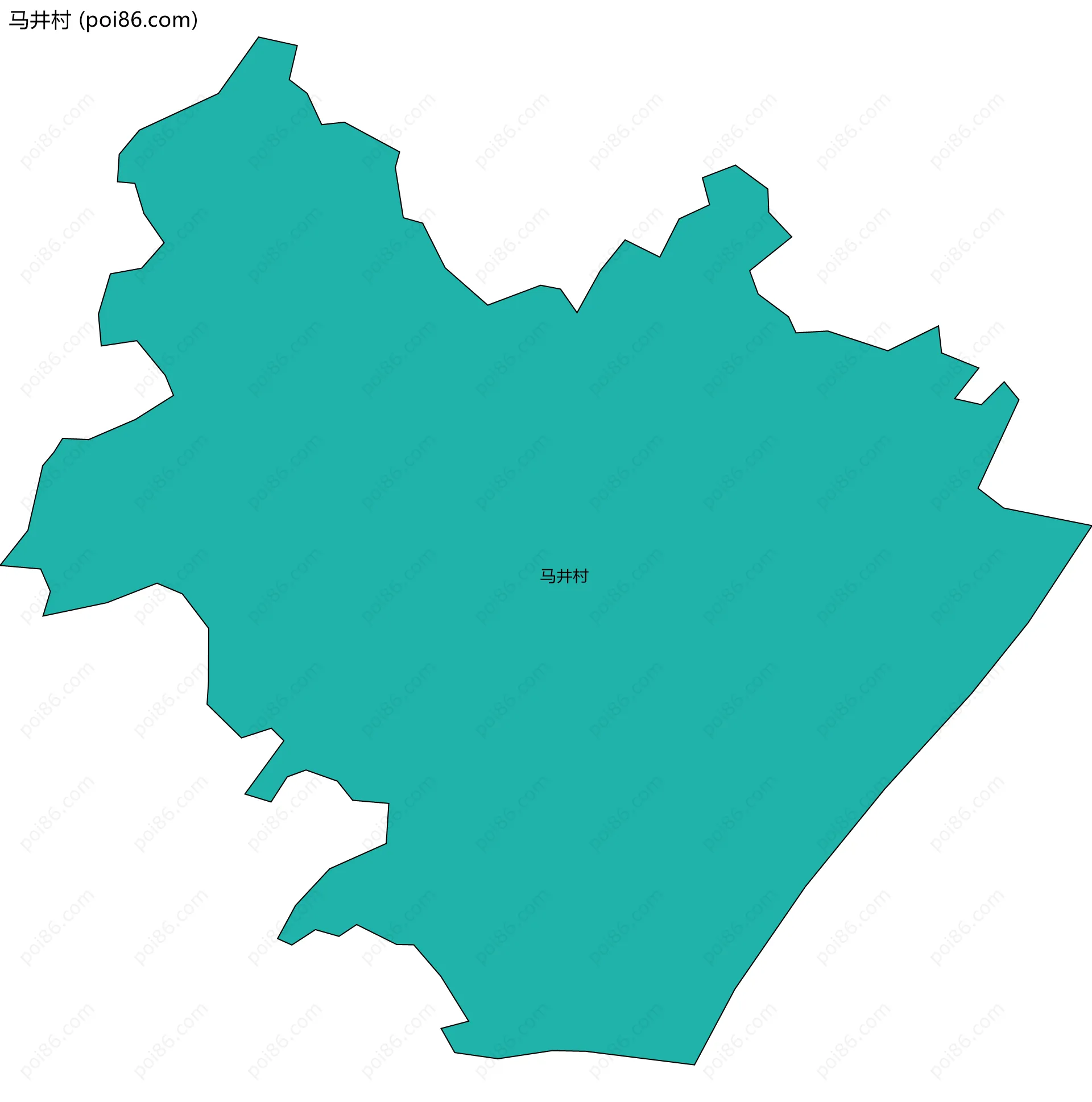 马井村边界地图