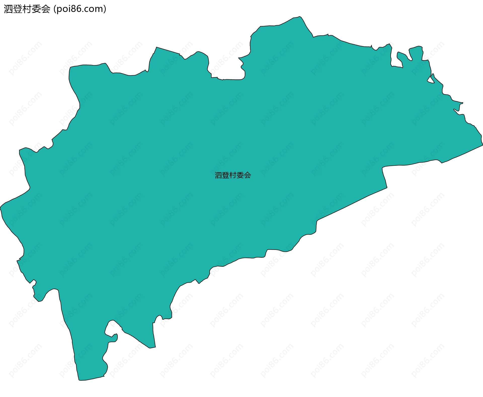 泗登村委会边界地图