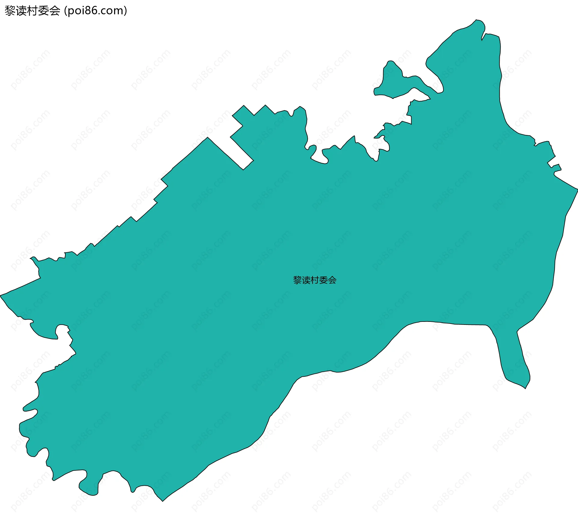 黎读村委会边界地图