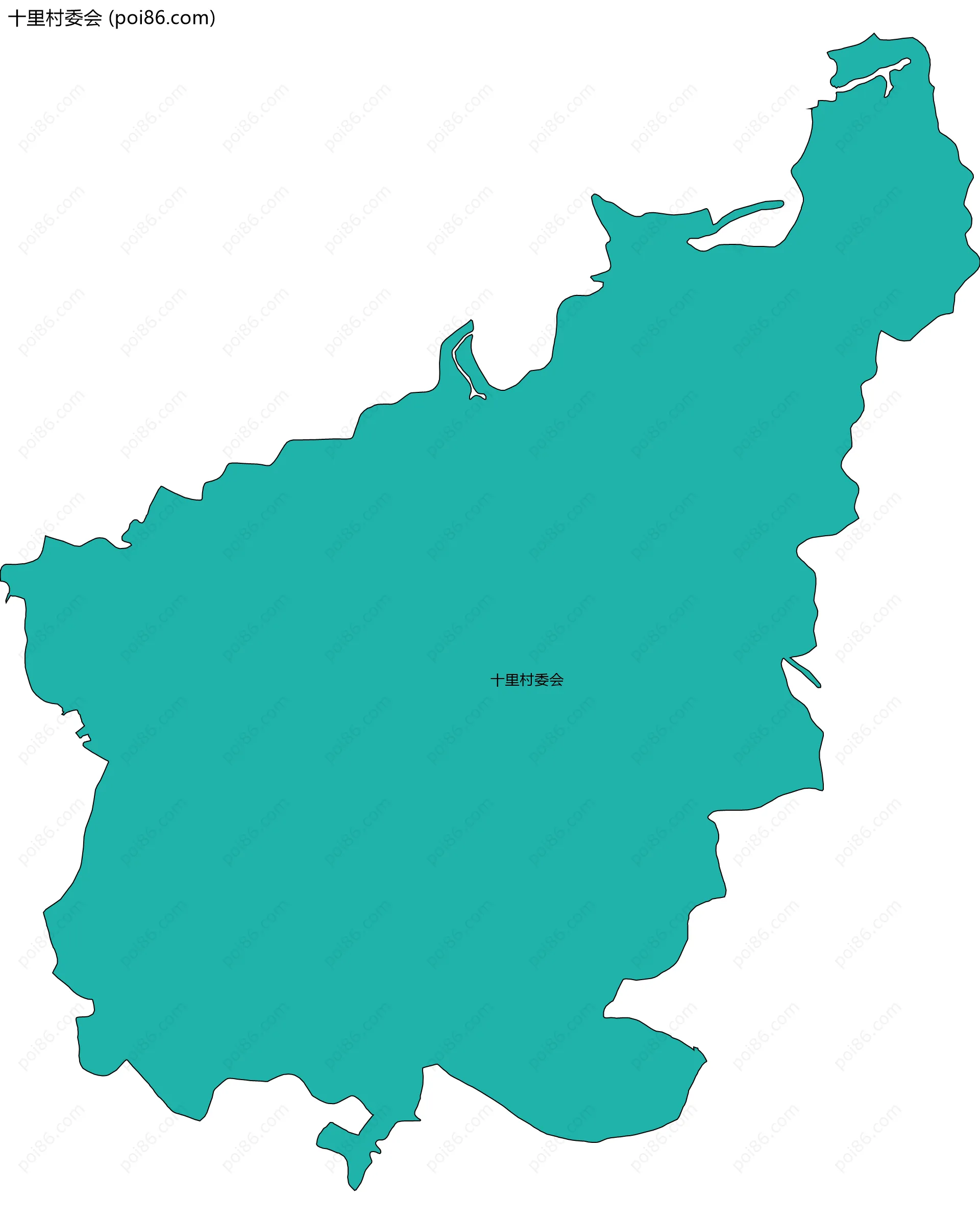 十里村委会边界地图