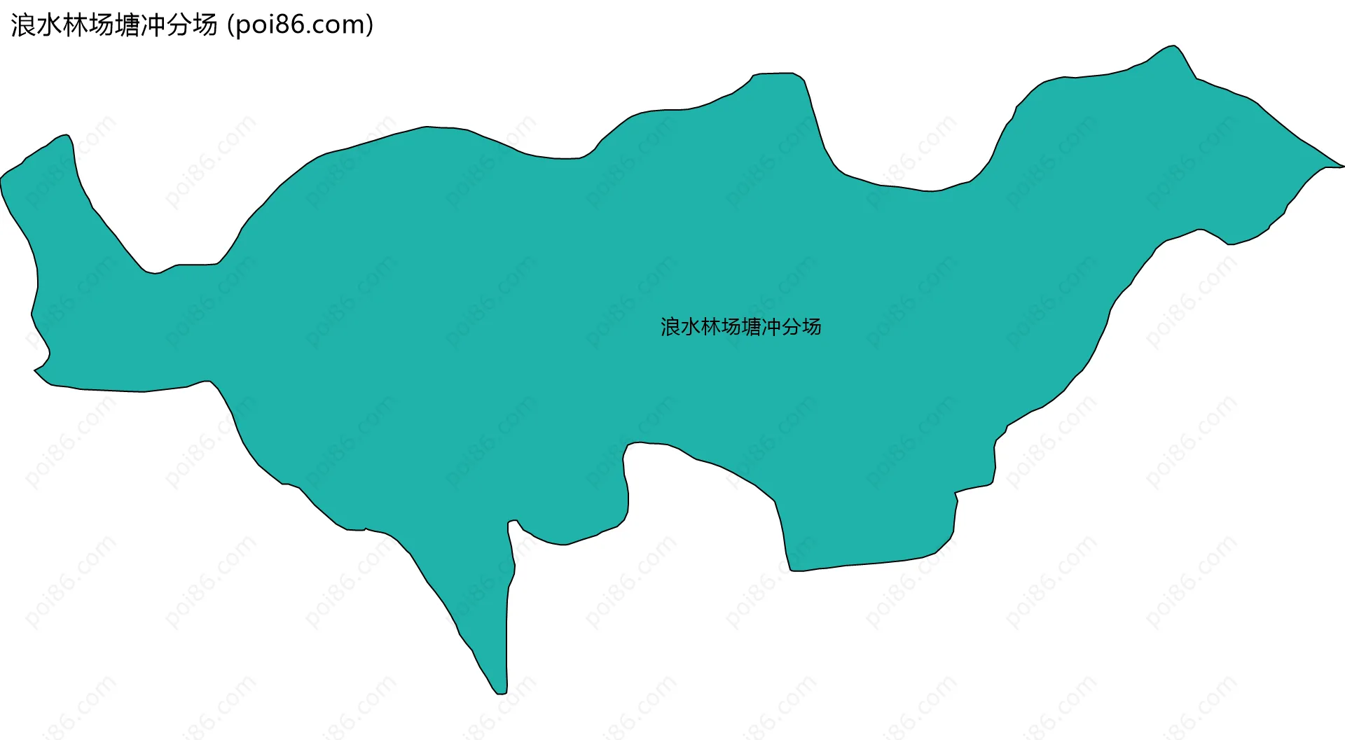 浪水林场塘冲分场边界地图