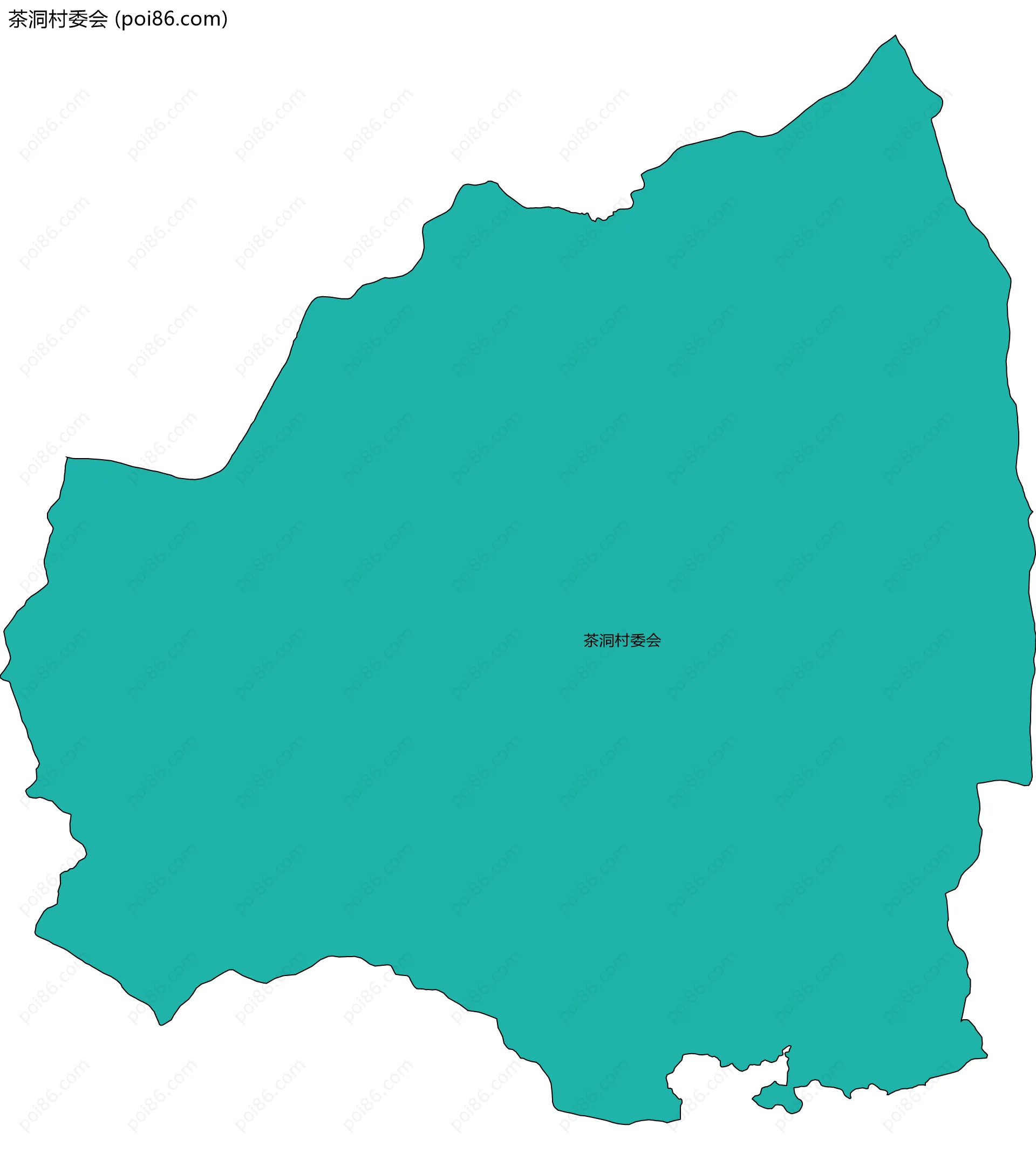 茶洞村委会边界地图