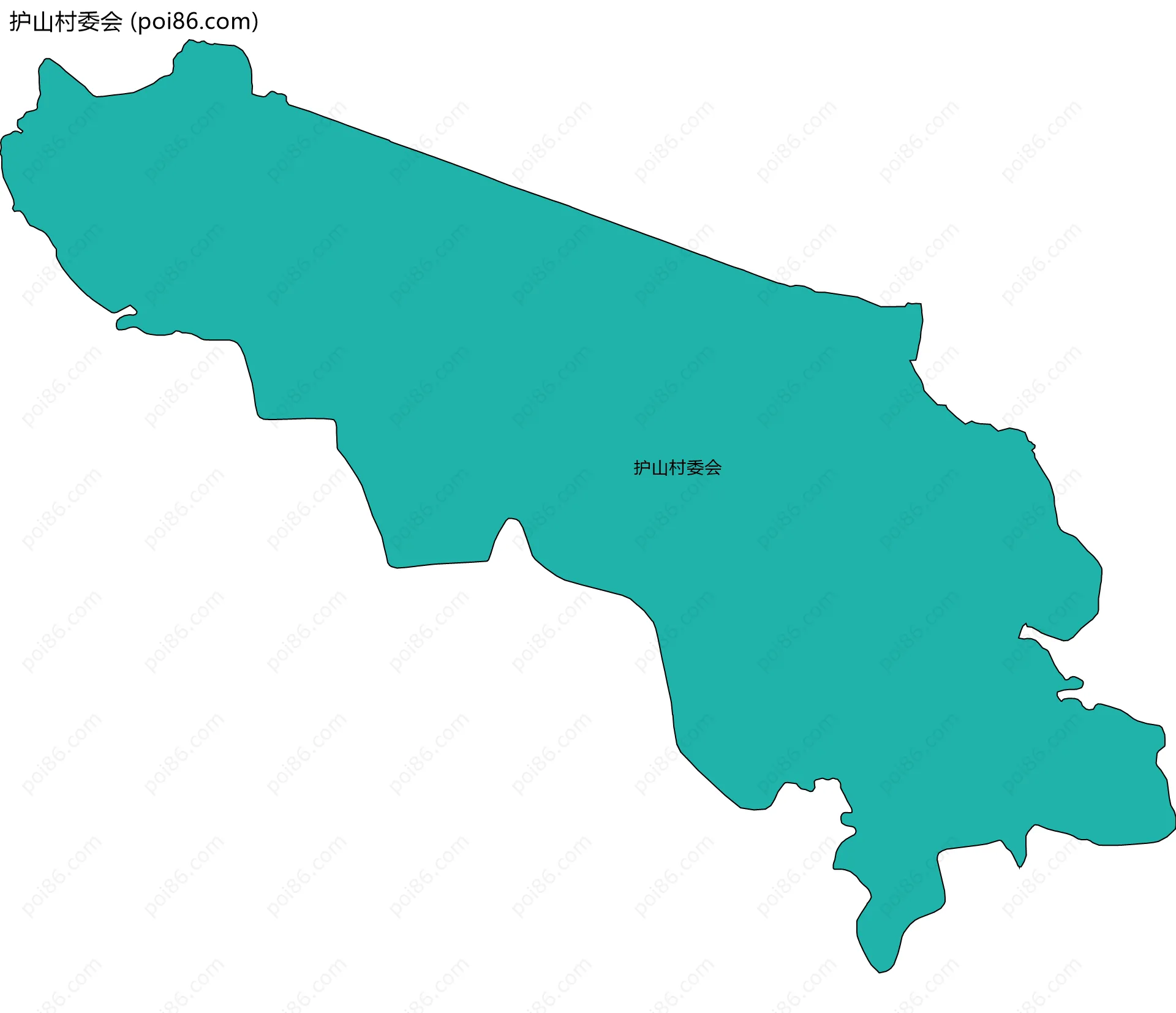 护山村委会边界地图