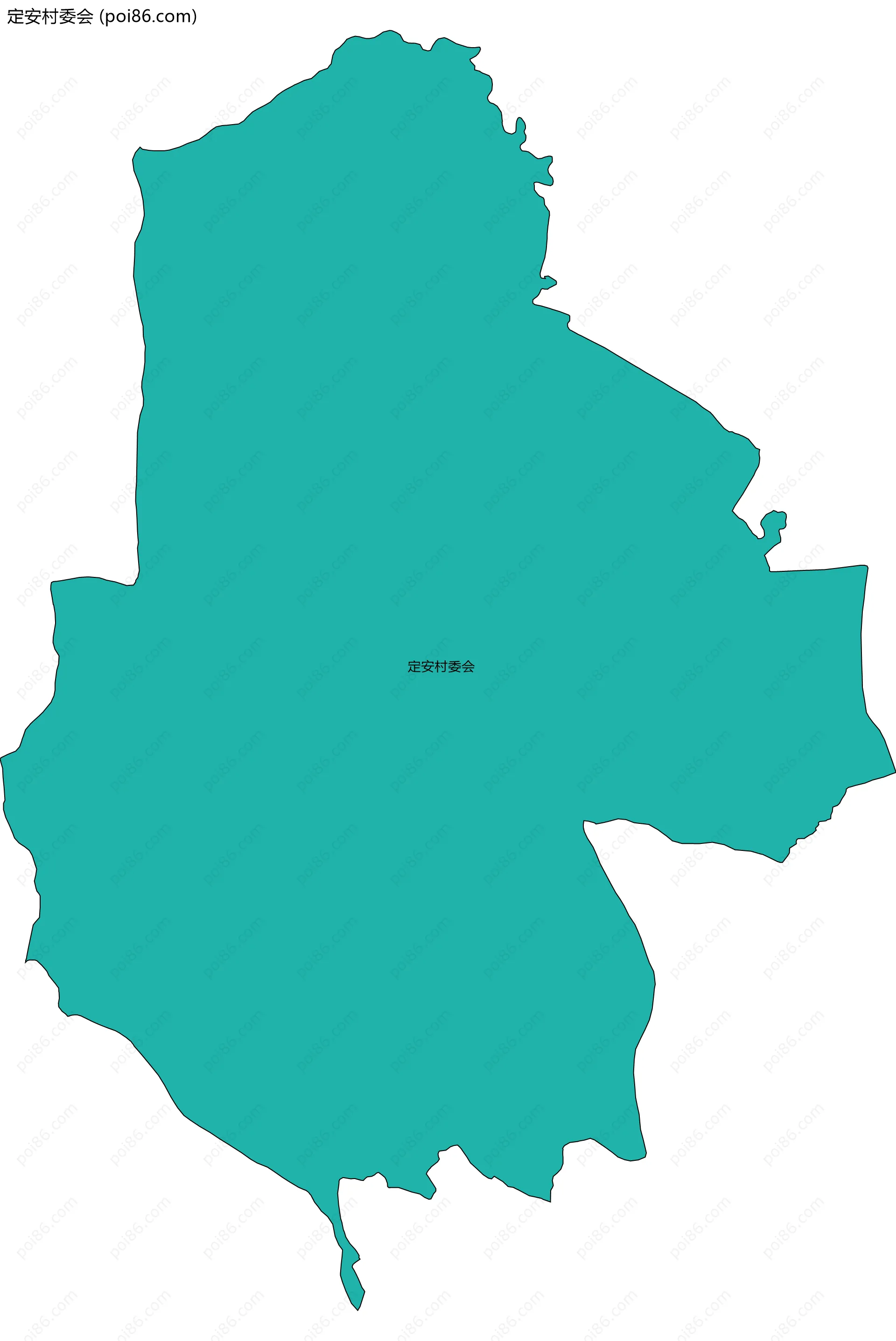 定安村委会边界地图