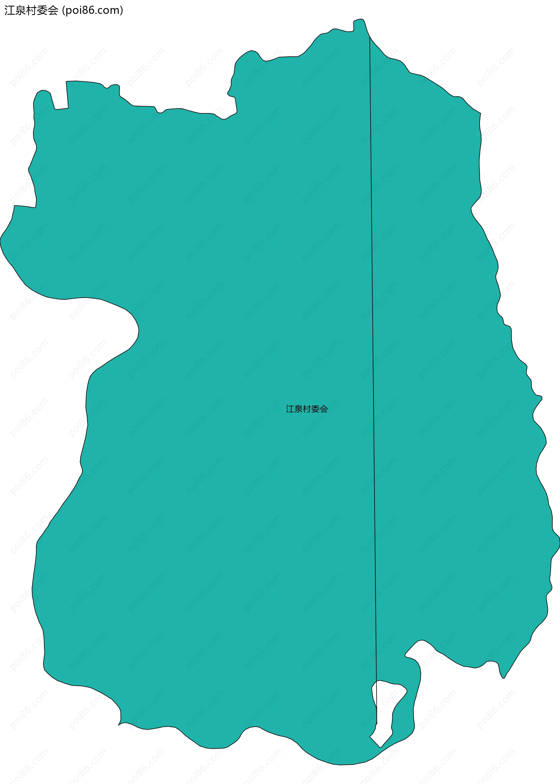 江泉村委会边界地图
