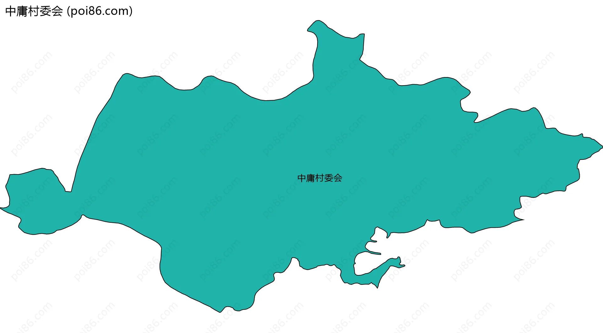 中庸村委会边界地图