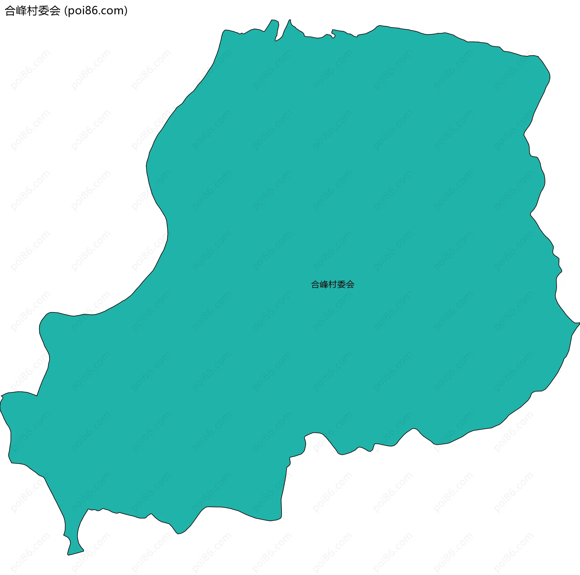 合峰村委会边界地图