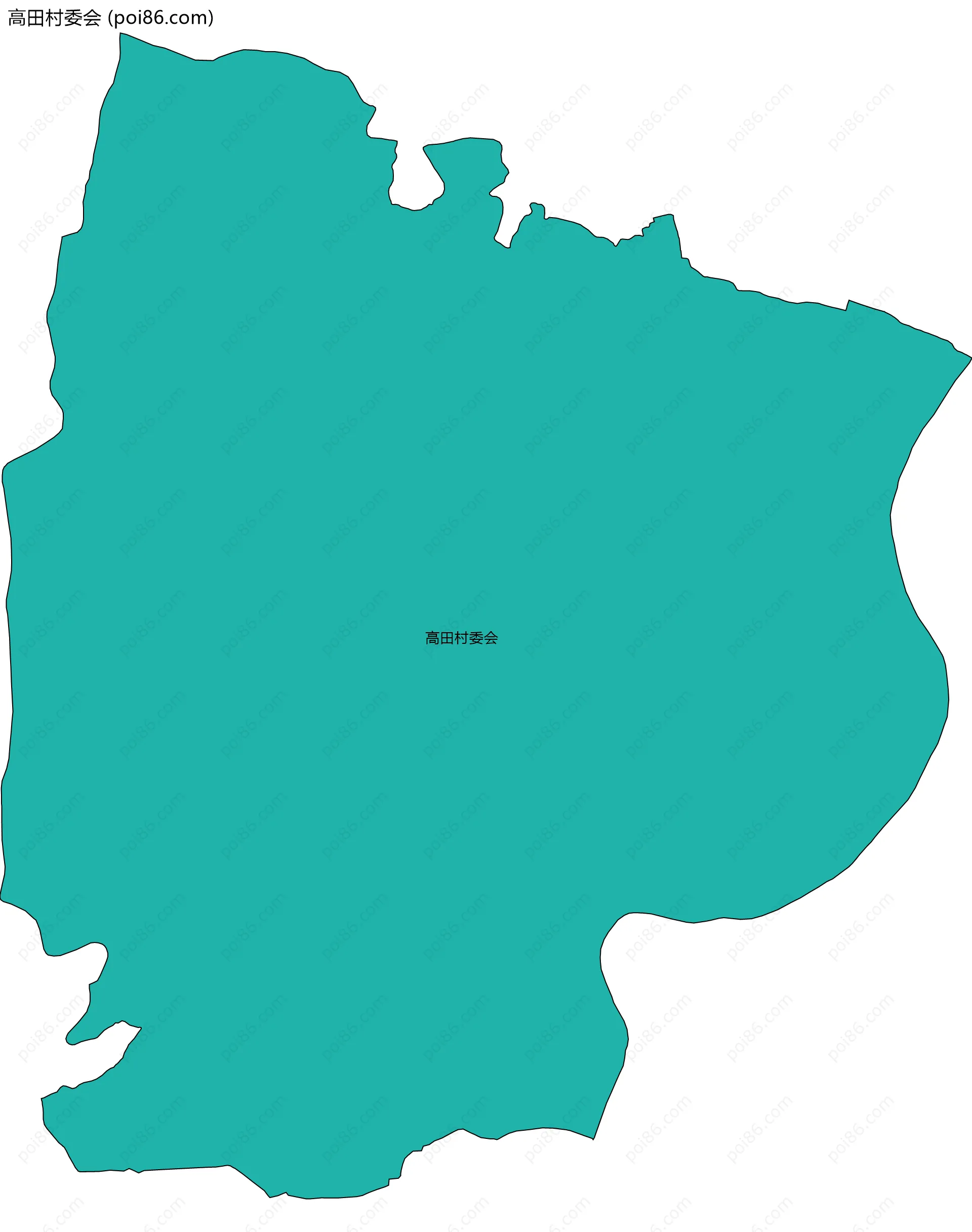 高田村委会边界地图