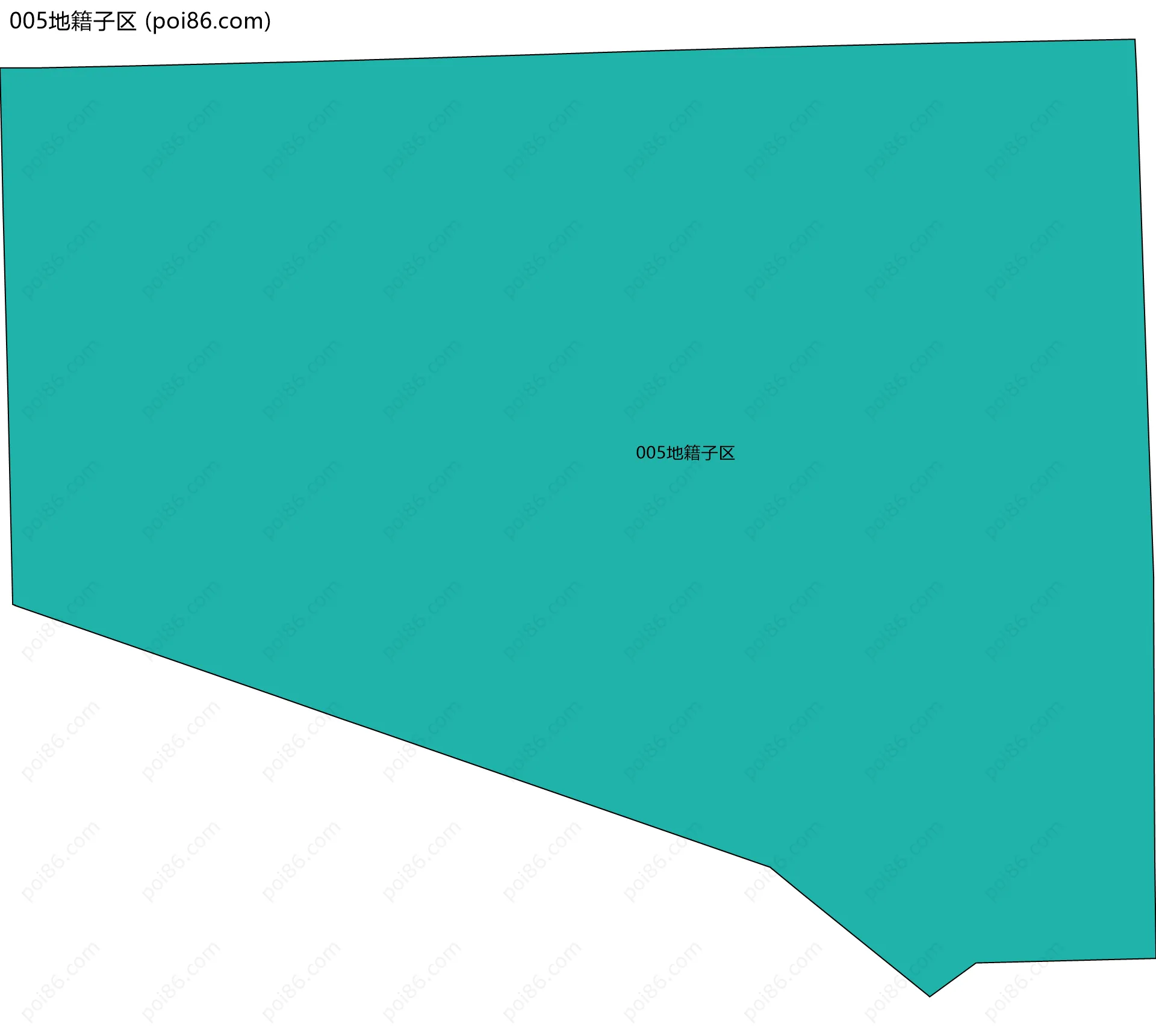 005地籍子区边界地图