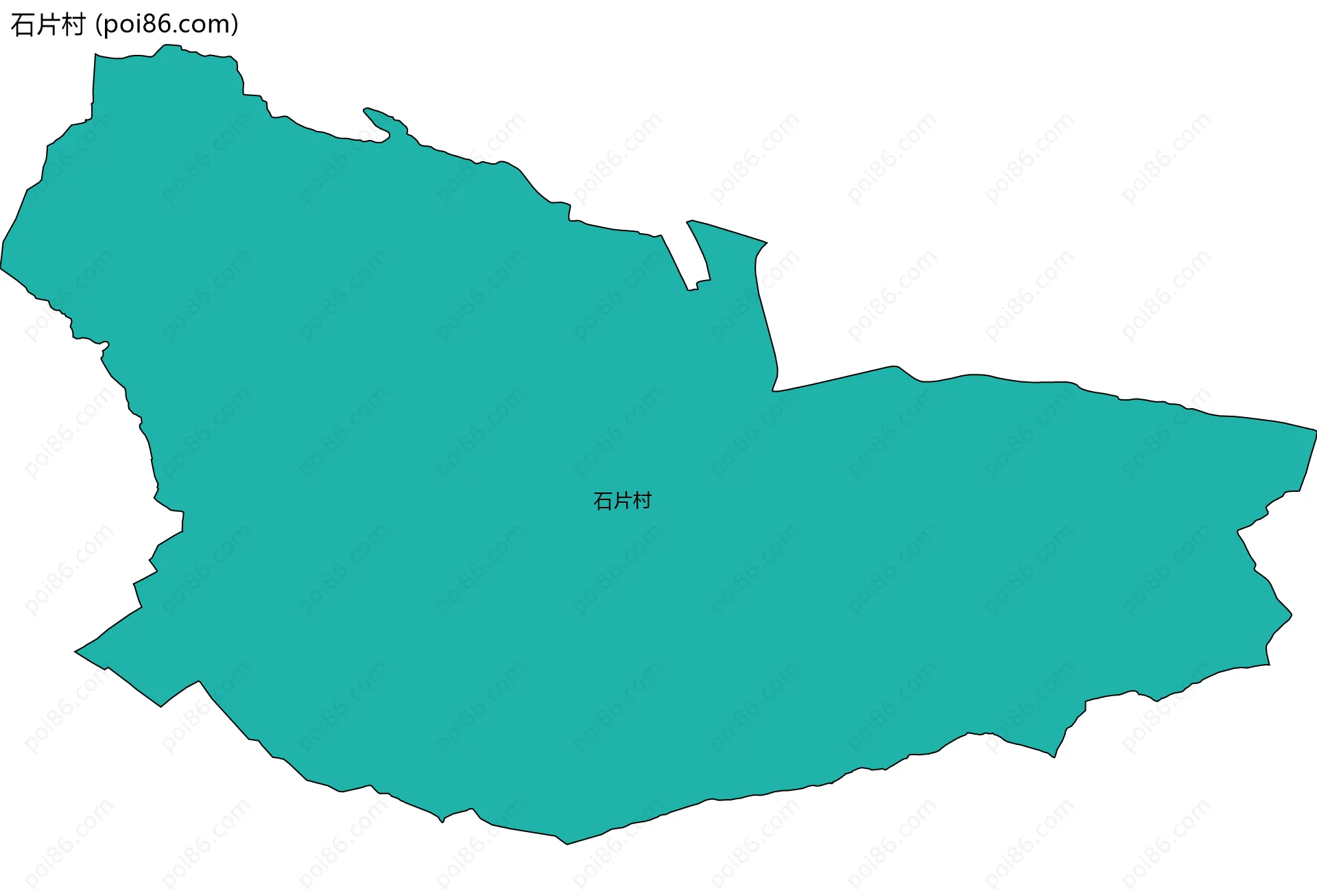 石片村边界地图