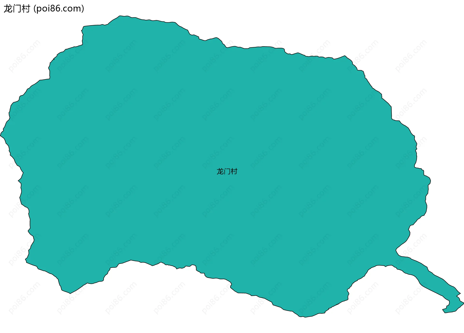 龙门村边界地图