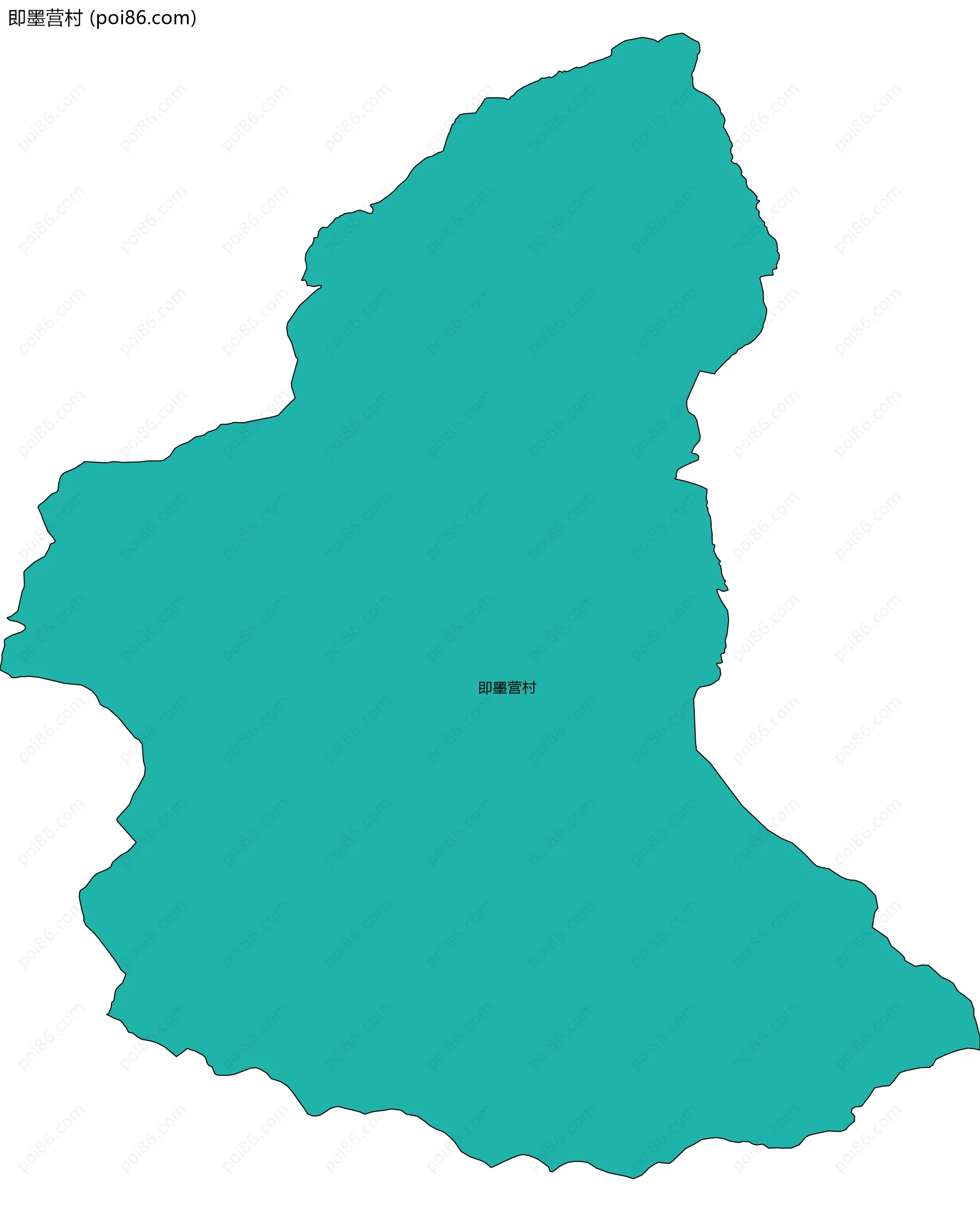 即墨营村边界地图