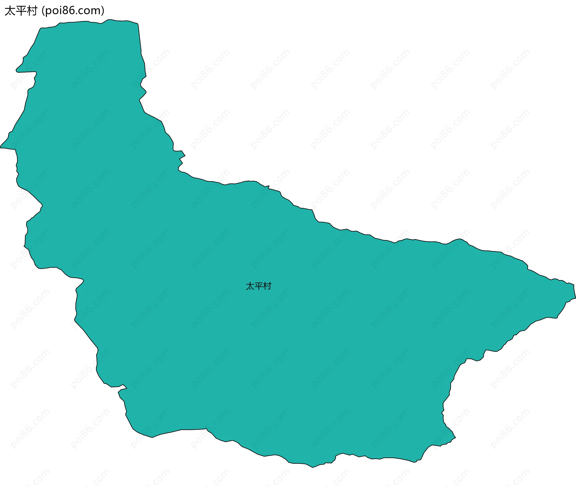 太平村边界地图