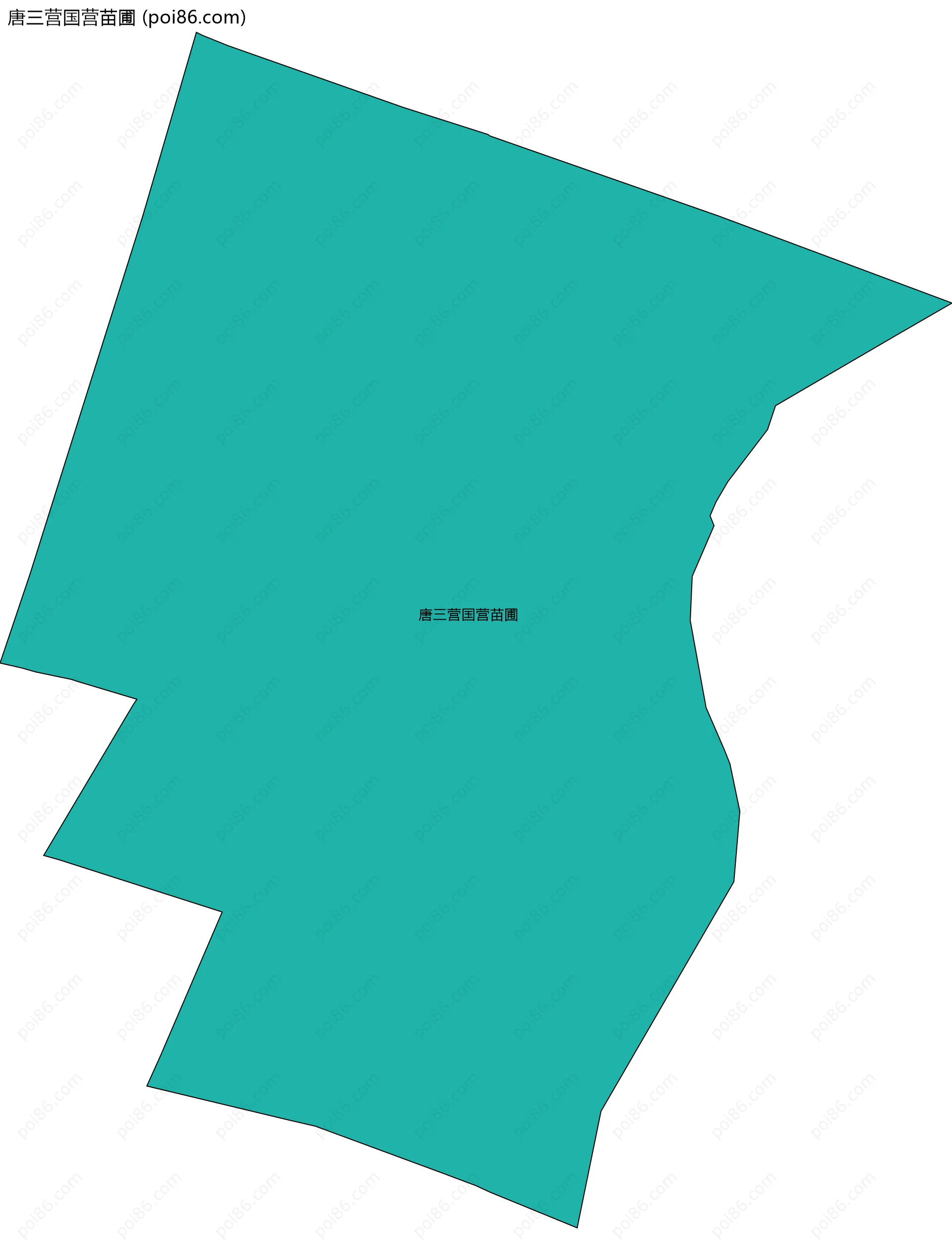 唐三营国营苗圃边界地图