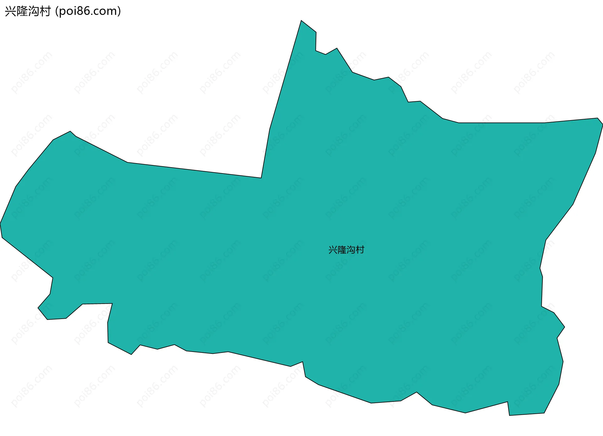兴隆沟村边界地图