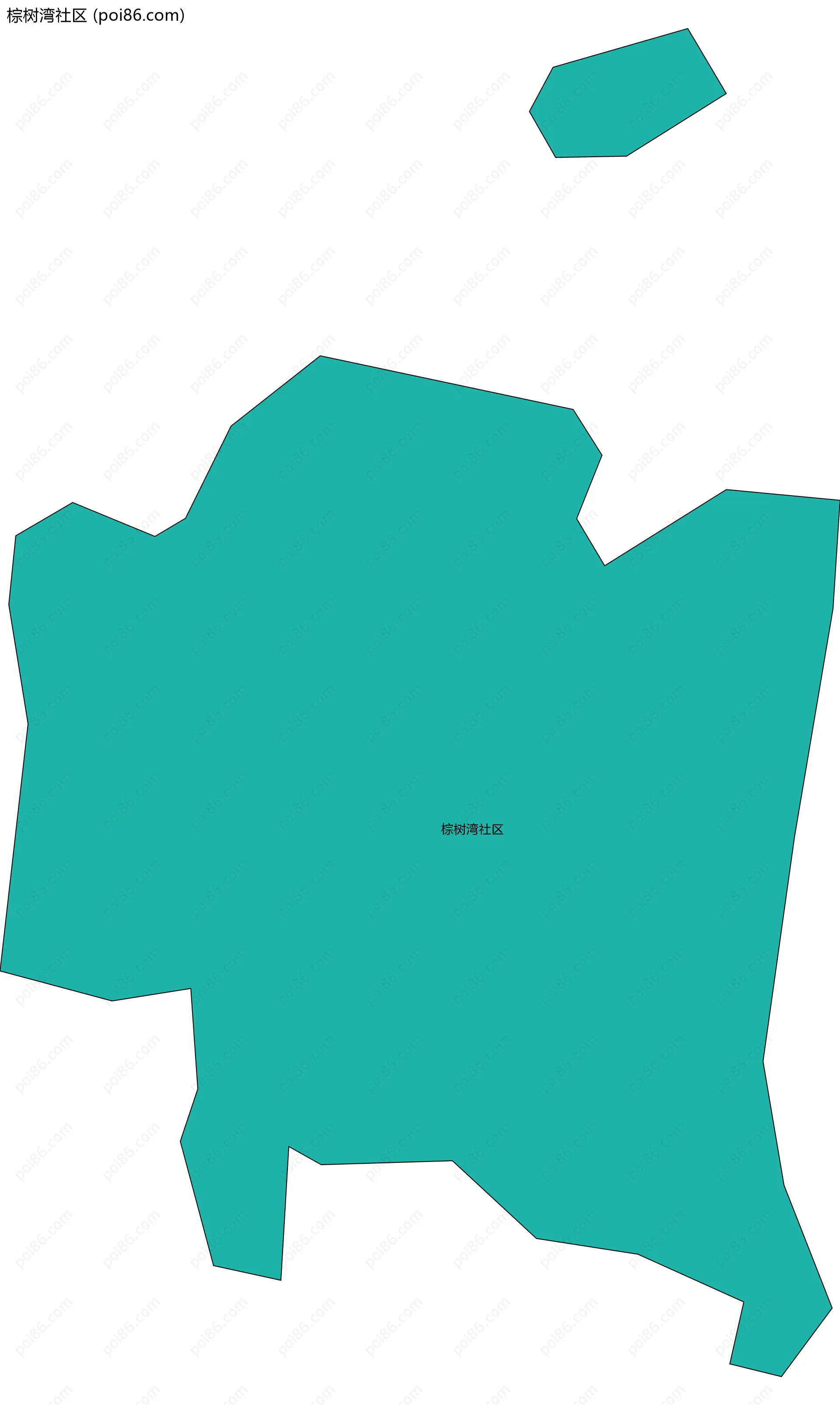 棕树湾社区边界地图