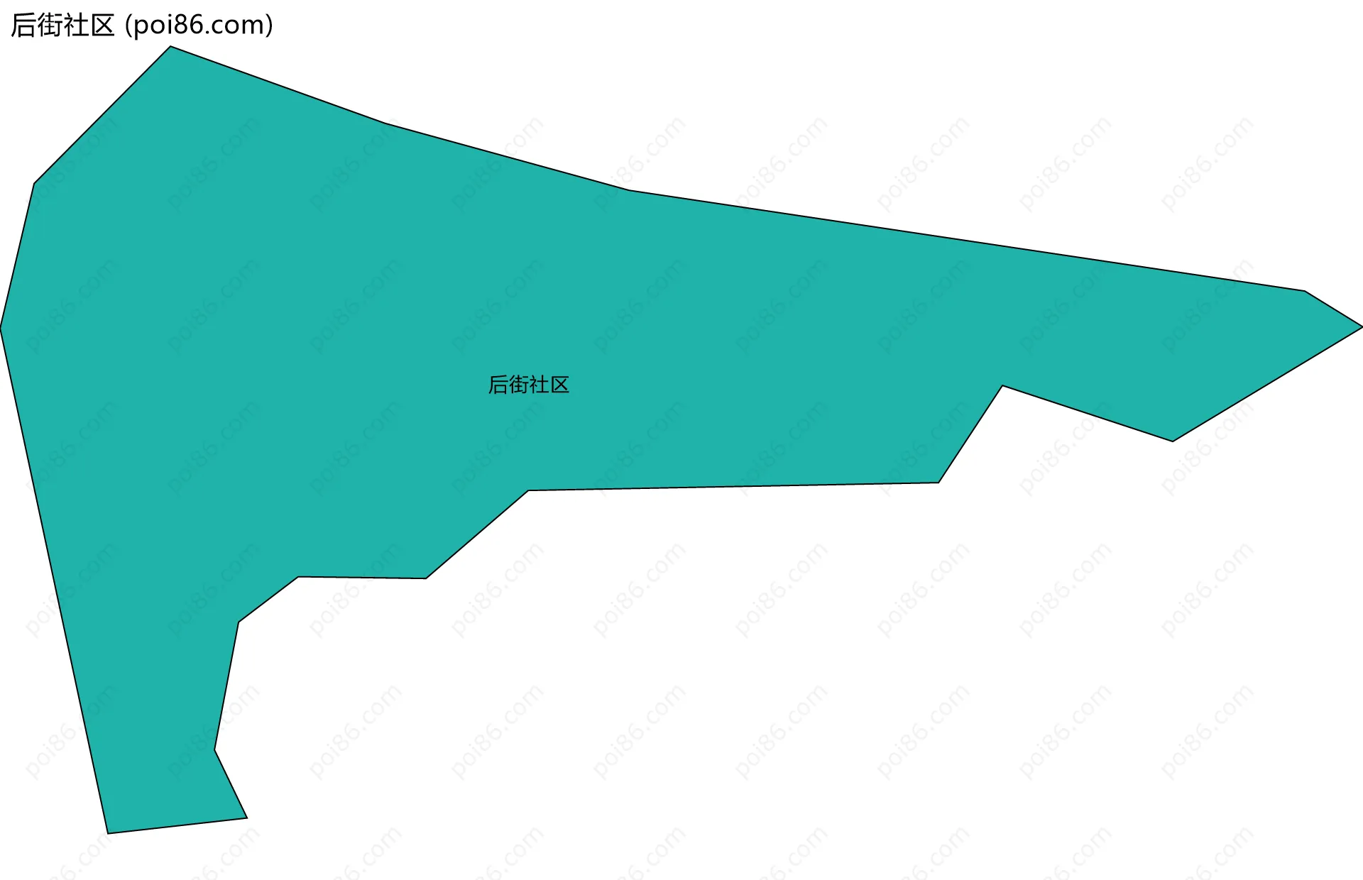 后街社区边界地图