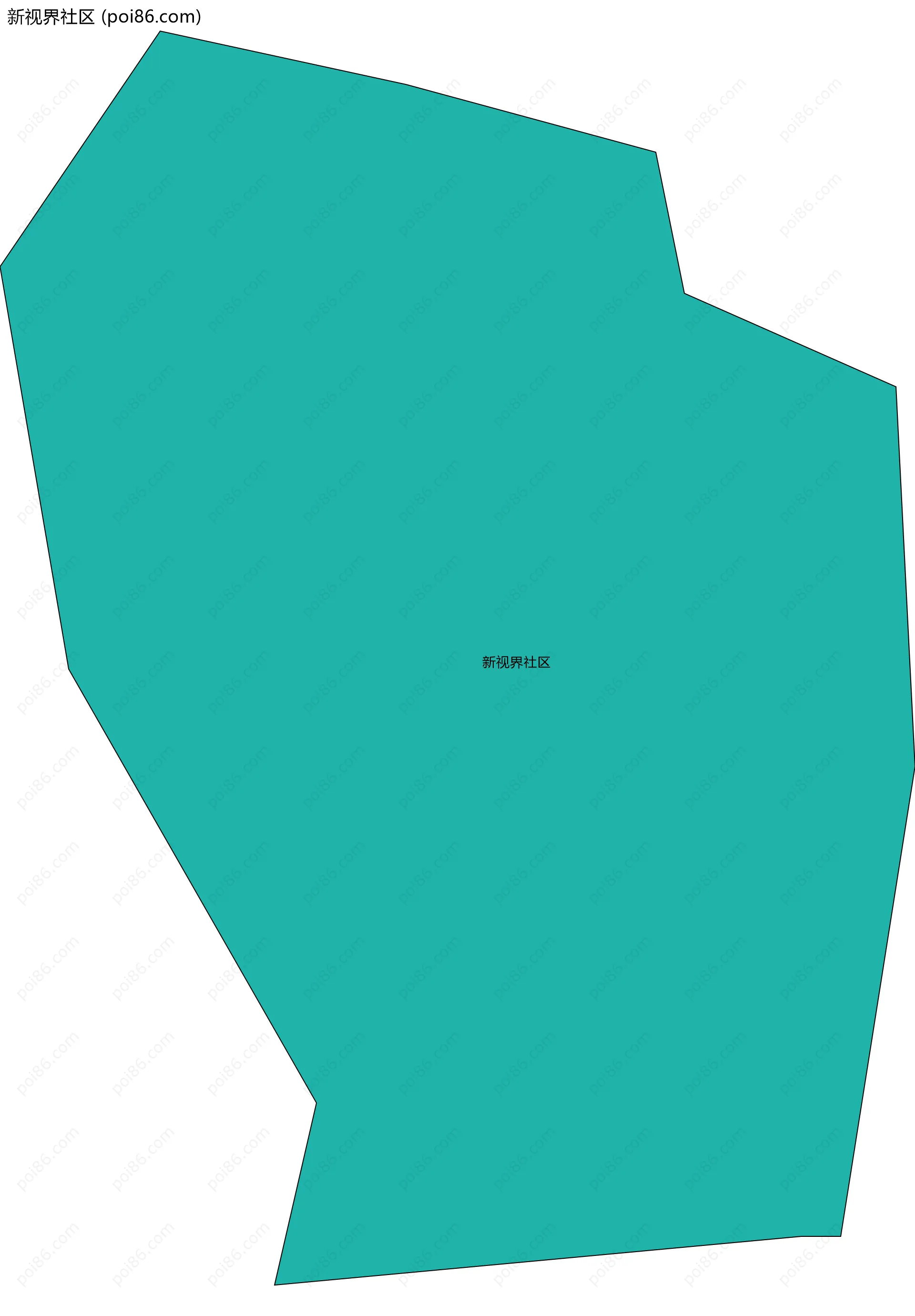 新视界社区边界地图