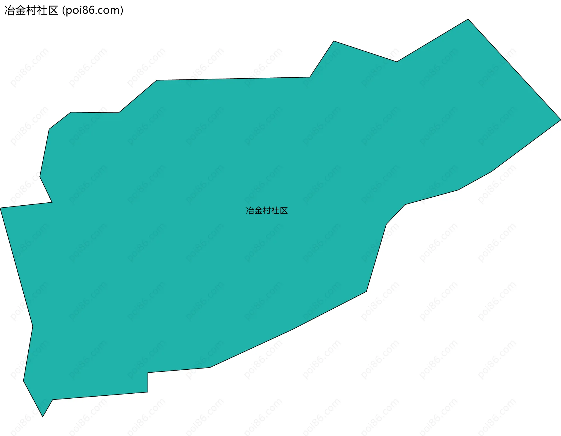 冶金村社区边界地图