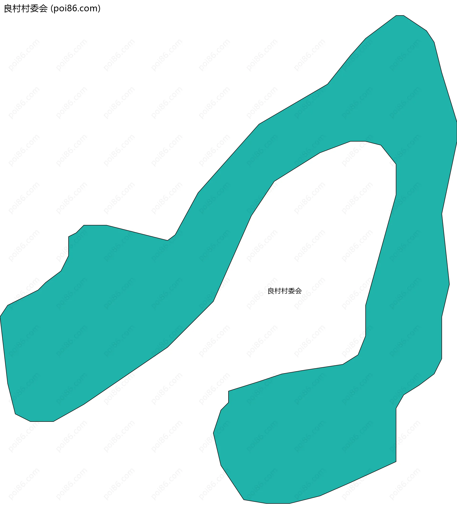 良村村委会边界地图