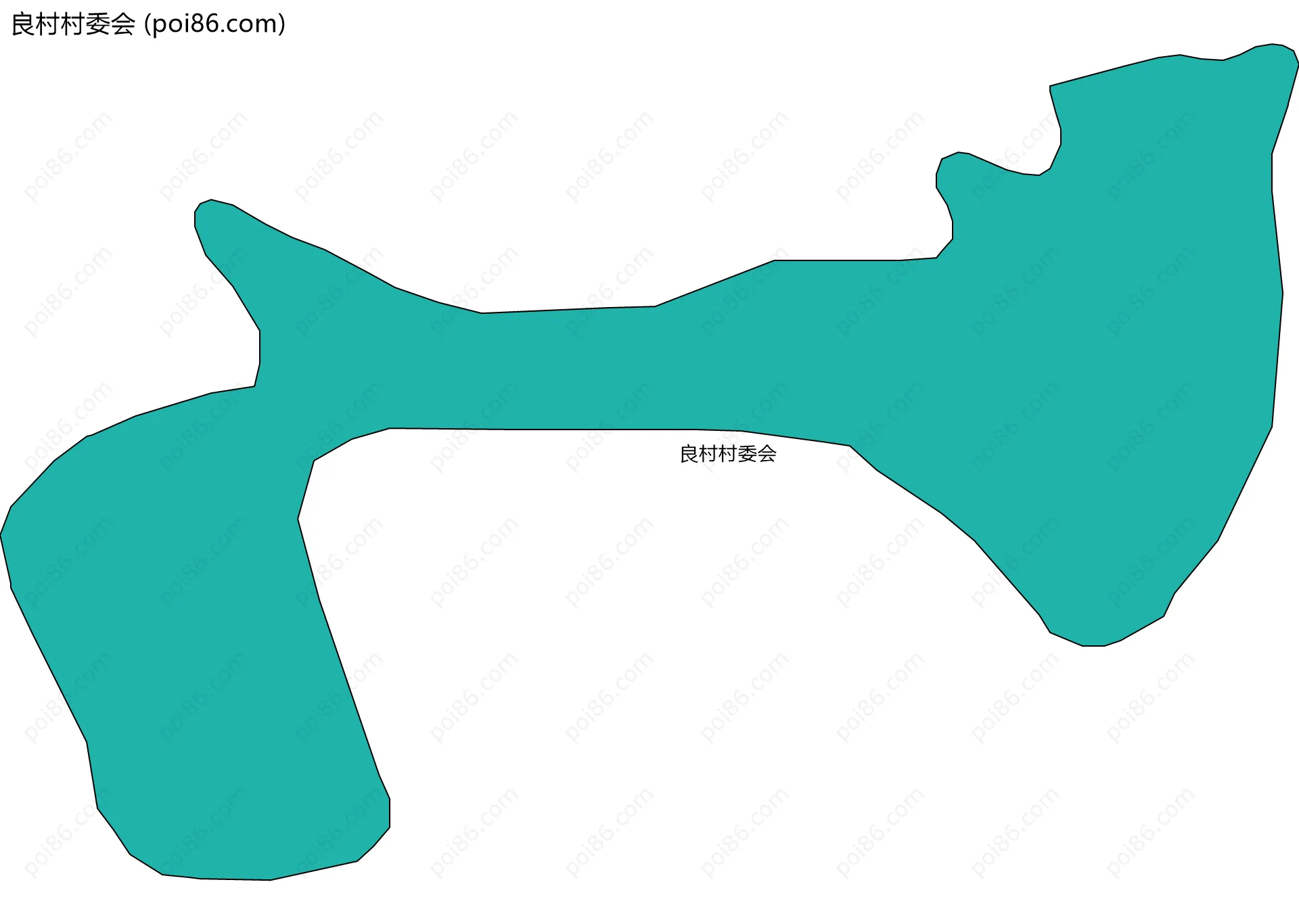 良村村委会边界地图