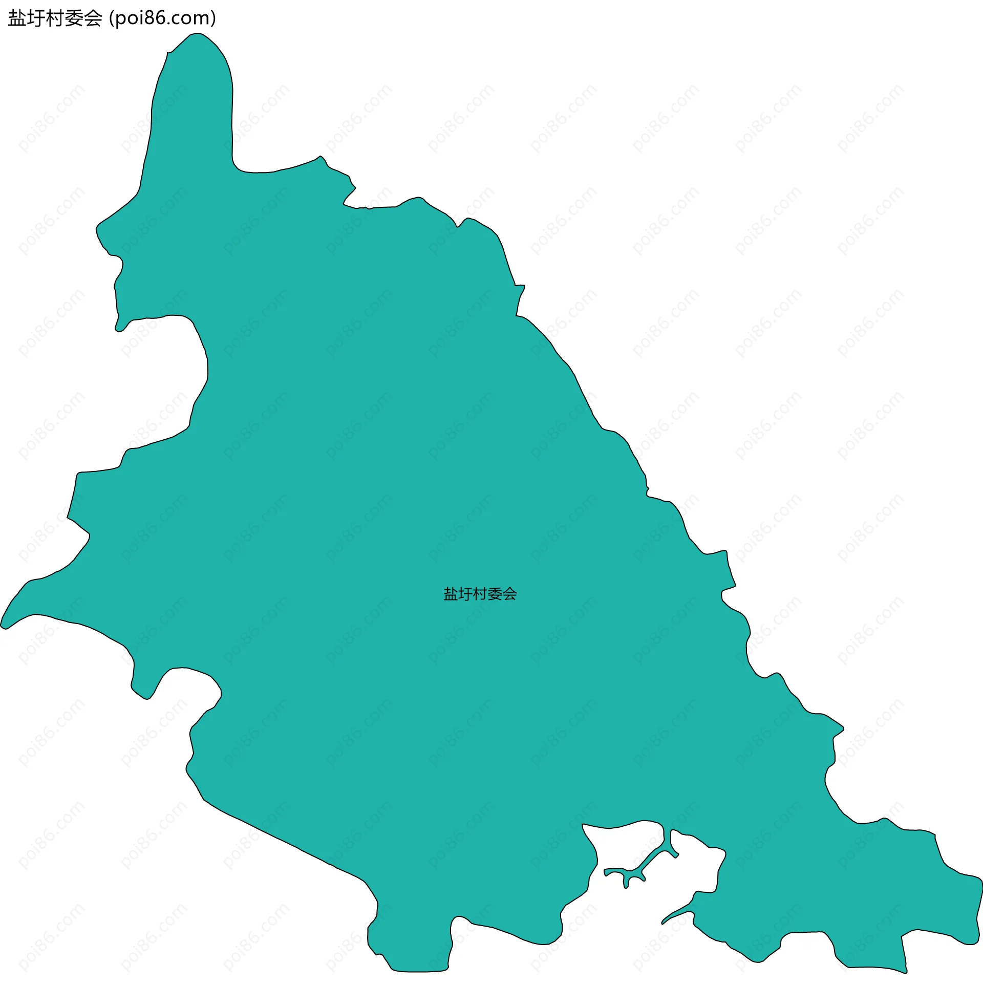 盐圩村委会边界地图