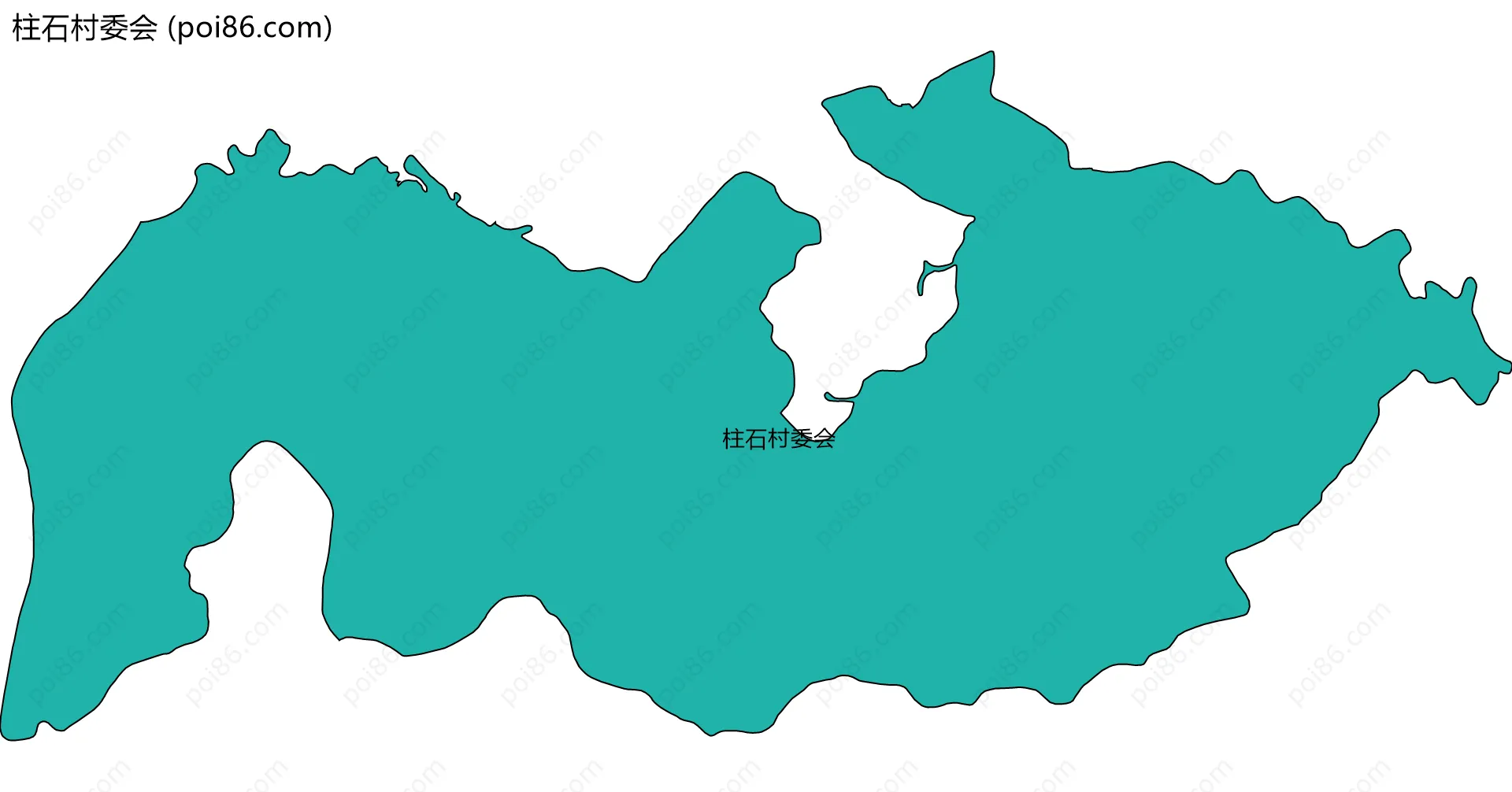 柱石村委会边界地图