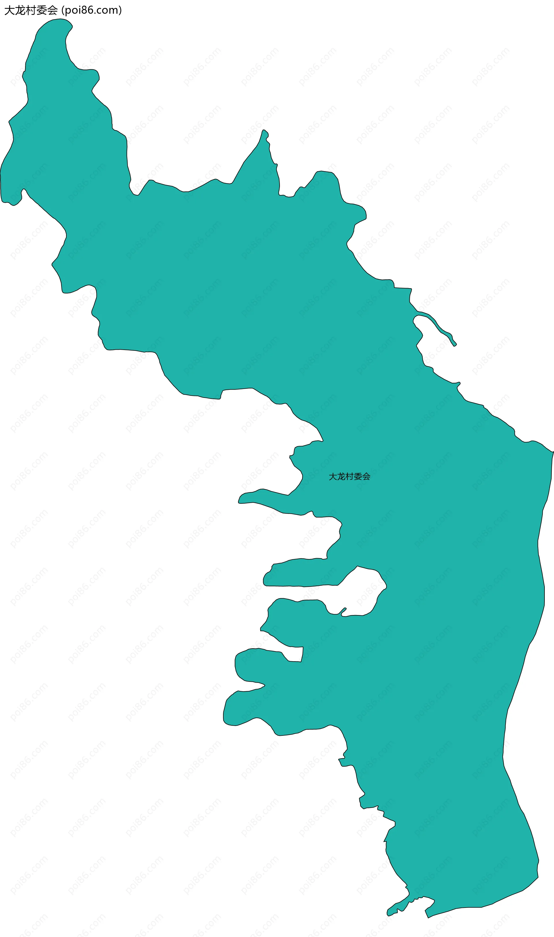 大龙村委会边界地图