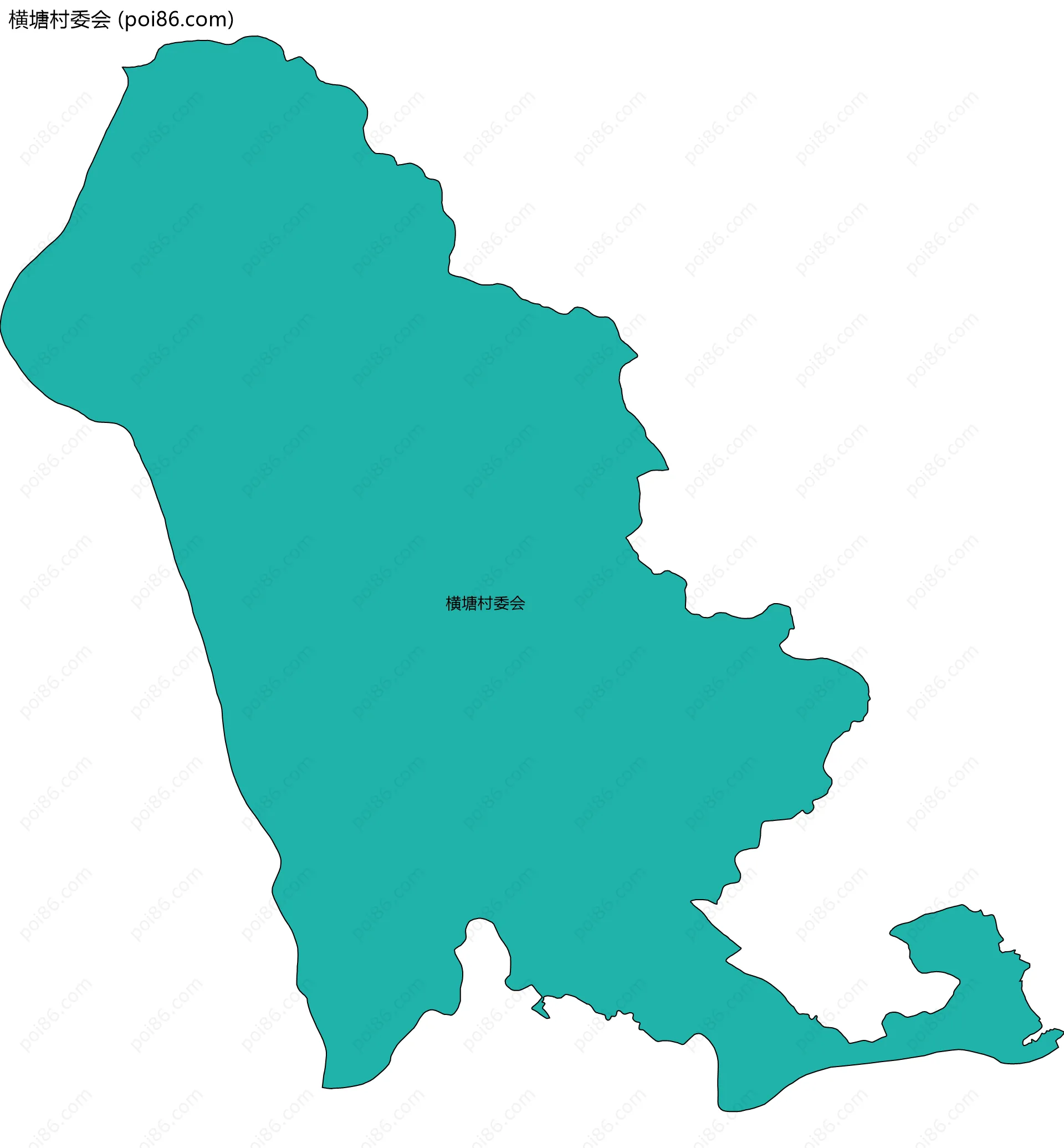 横塘村委会边界地图