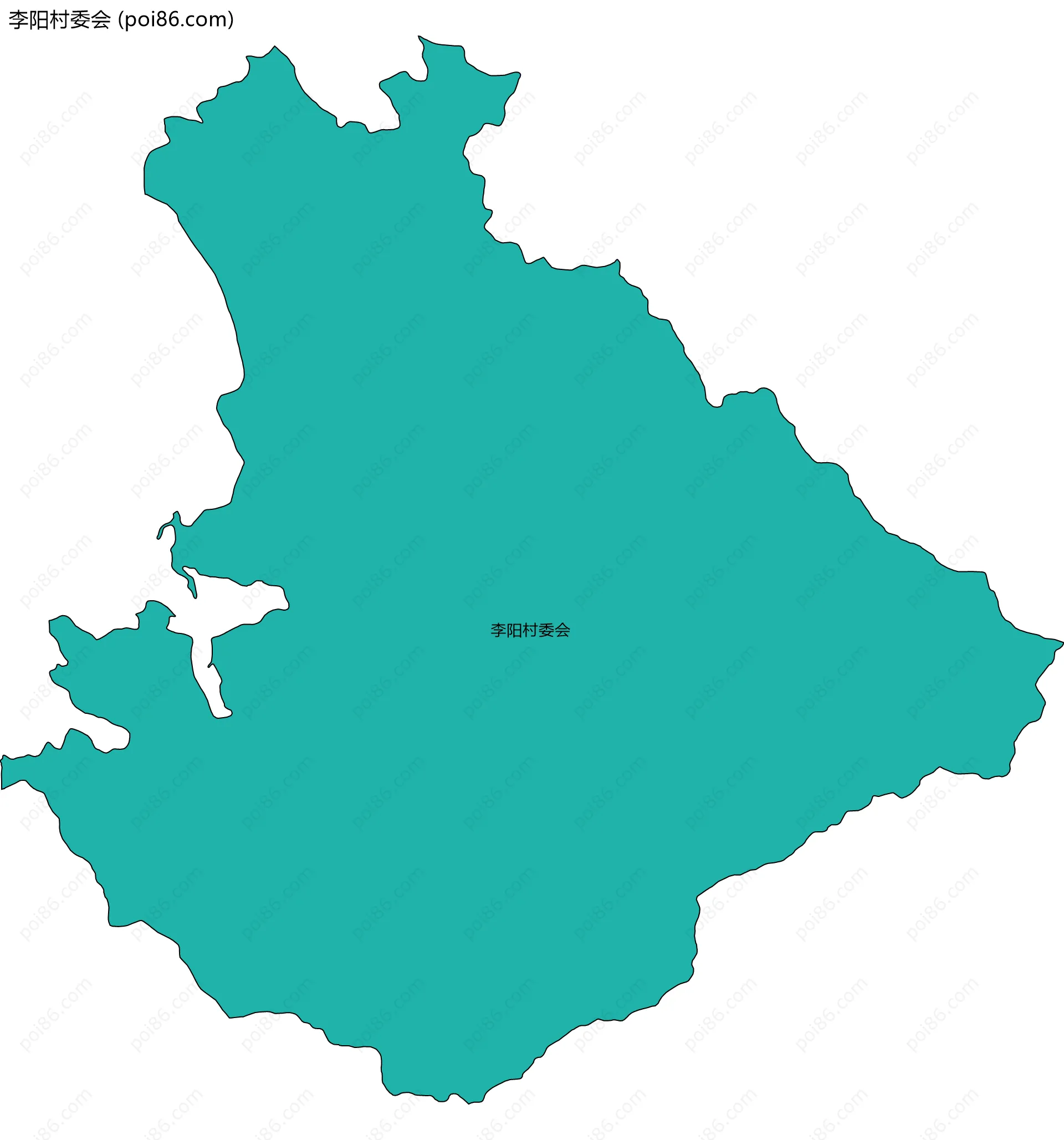 李阳村委会边界地图