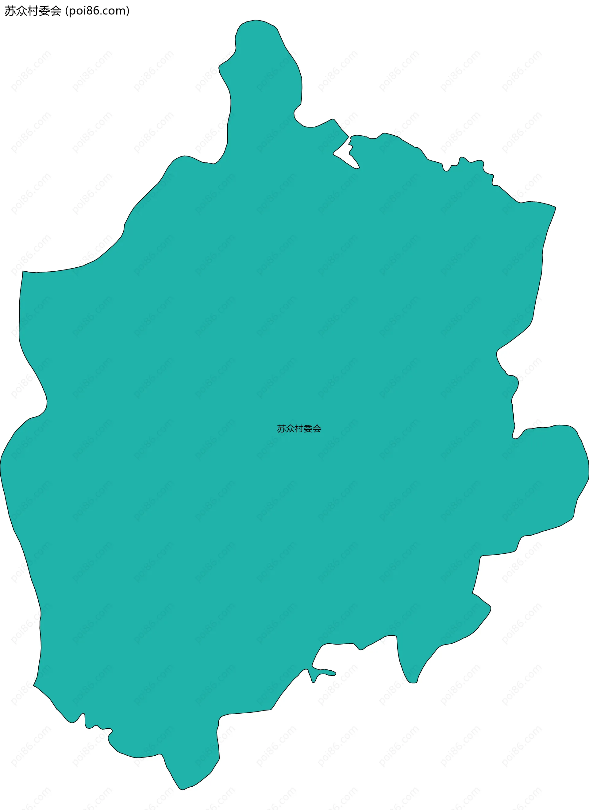 苏众村委会边界地图
