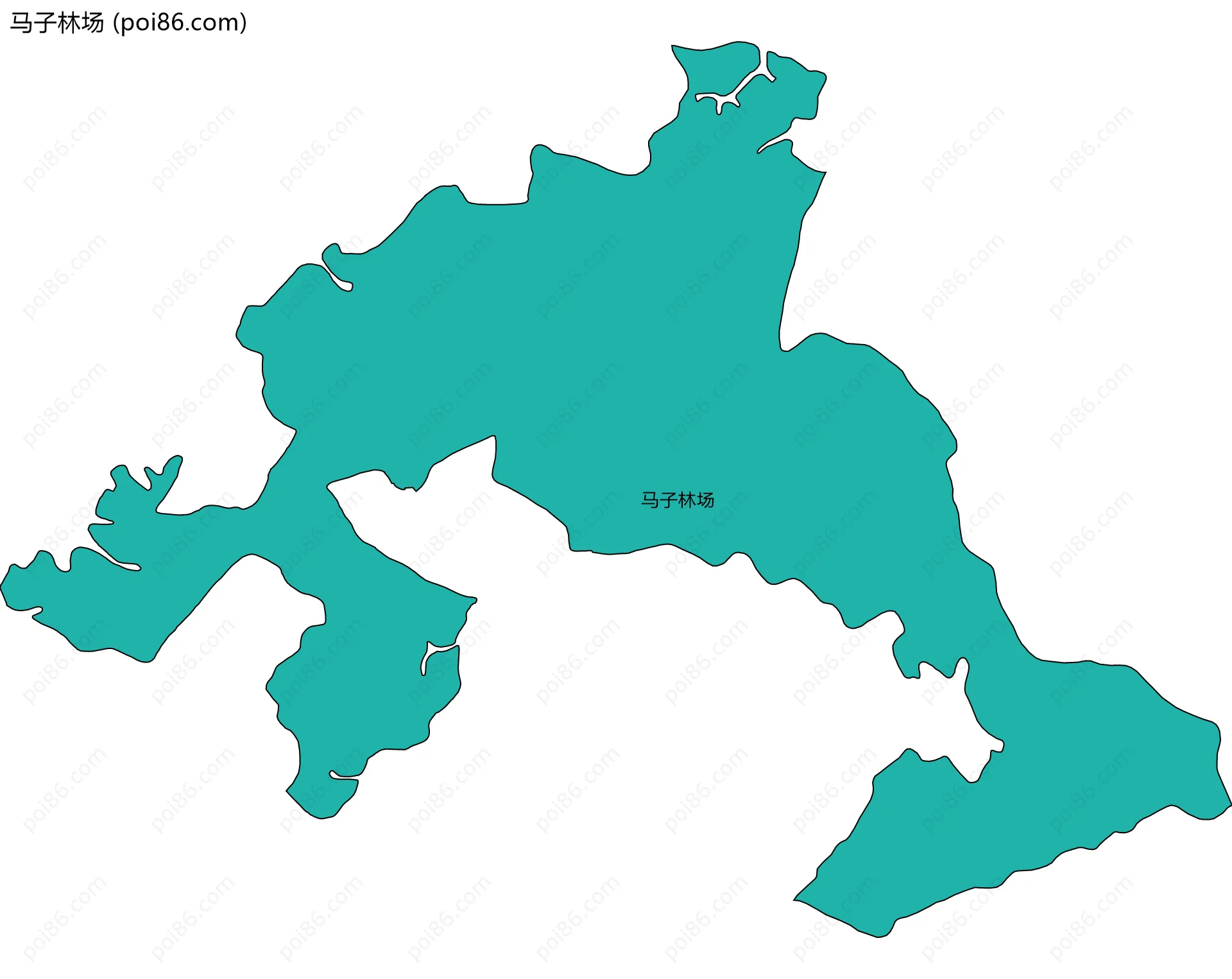 马子林场边界地图