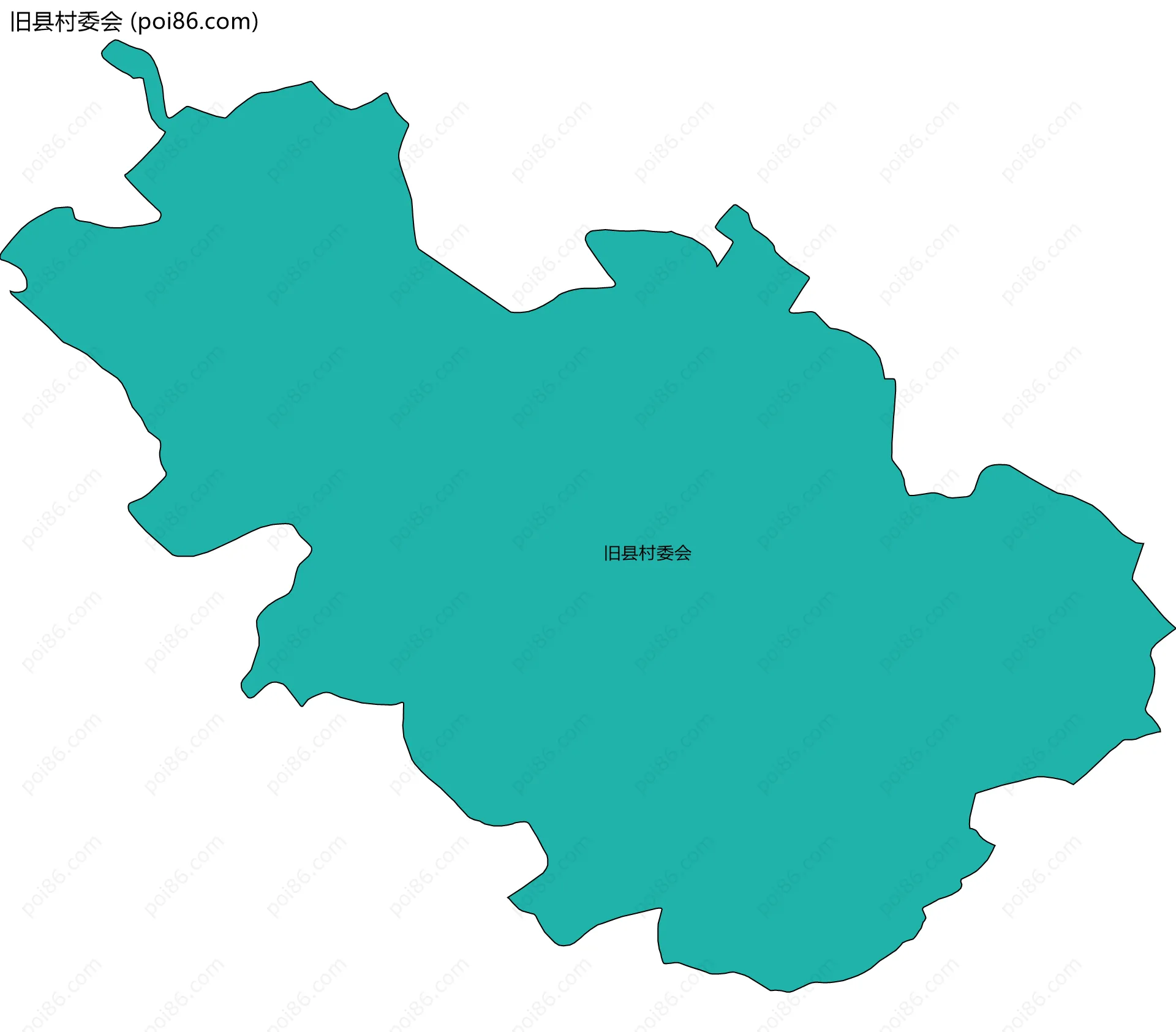 旧县村委会边界地图