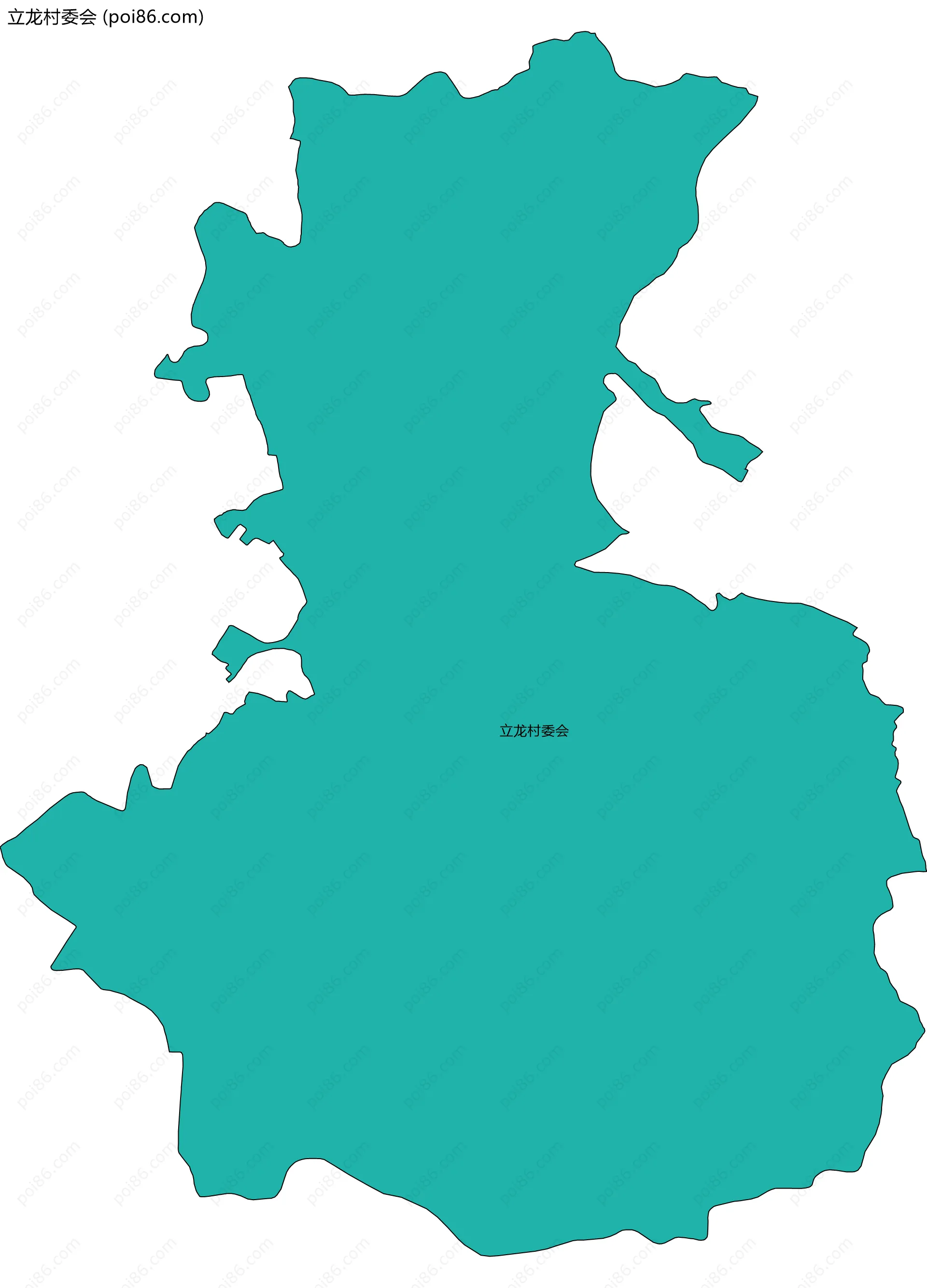 立龙村委会边界地图