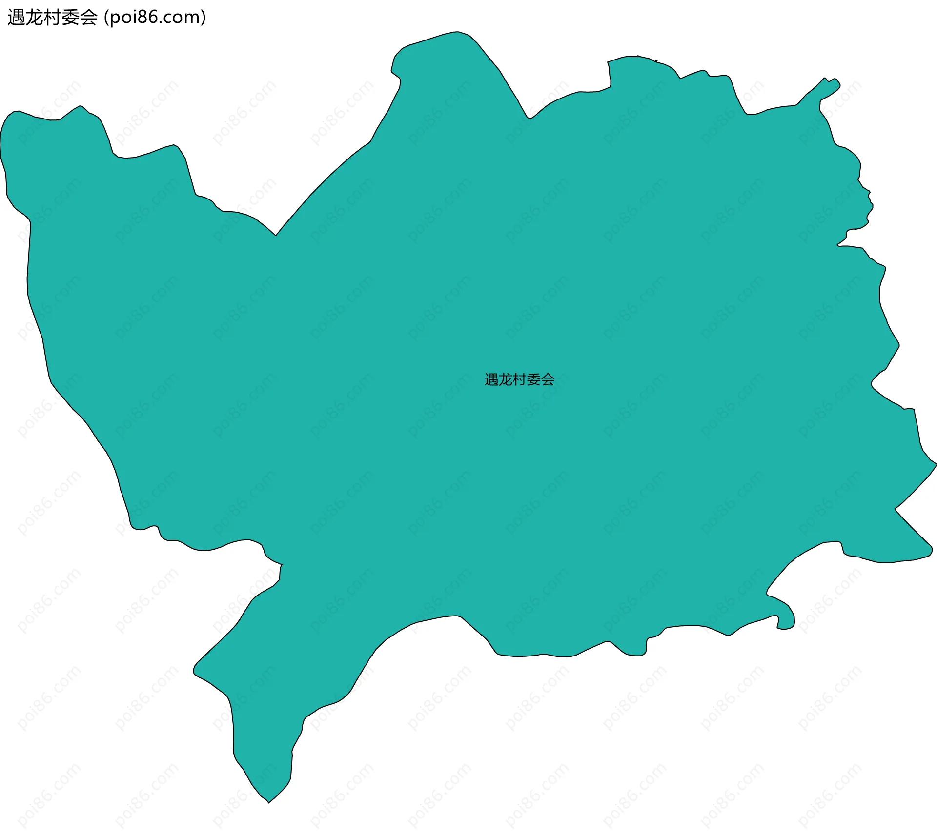 遇龙村委会边界地图